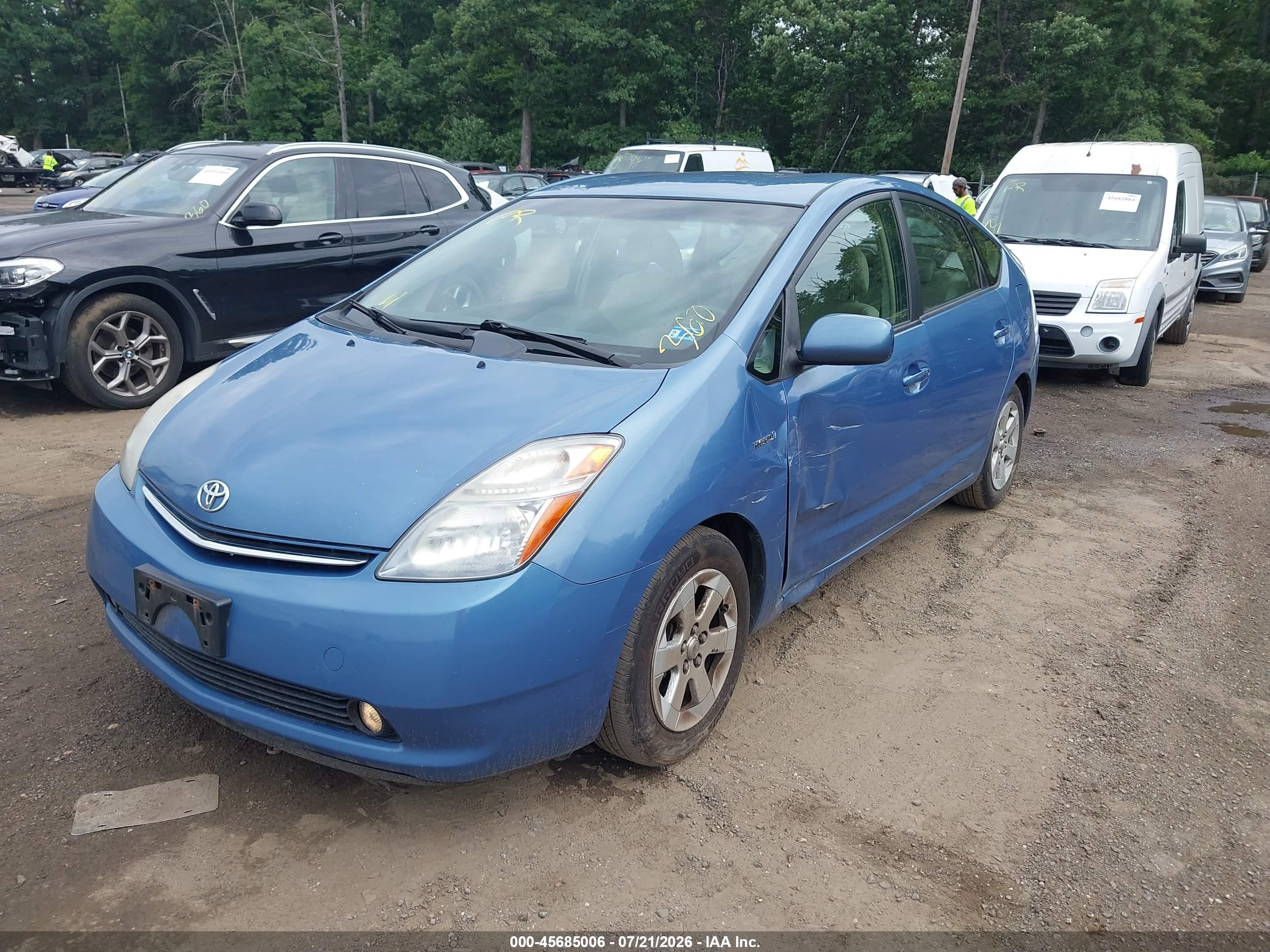 2007 Toyota Prius   Blue vin: JTDKB20U177657229