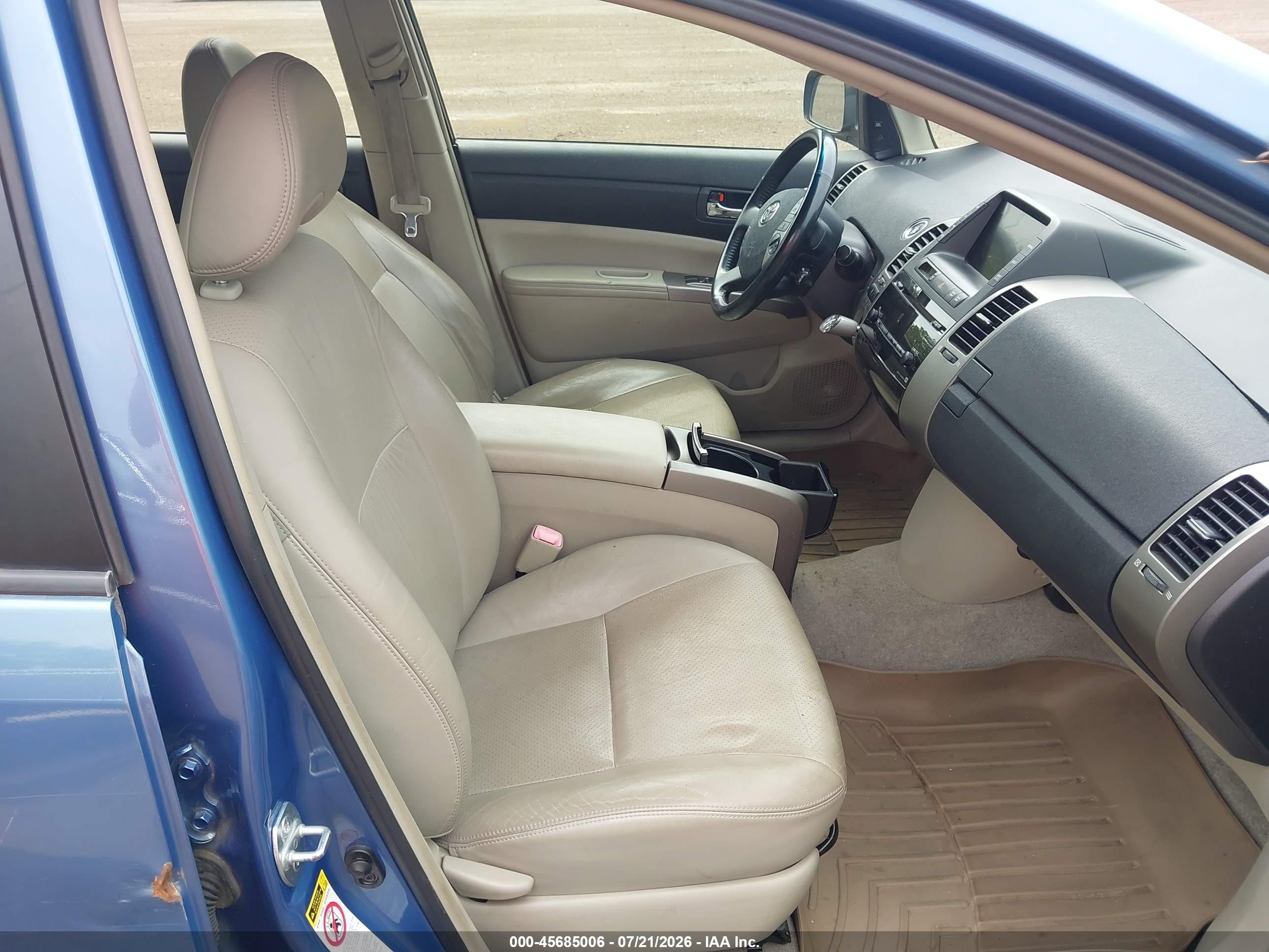 2007 Toyota Prius   Blue vin: JTDKB20U177657229