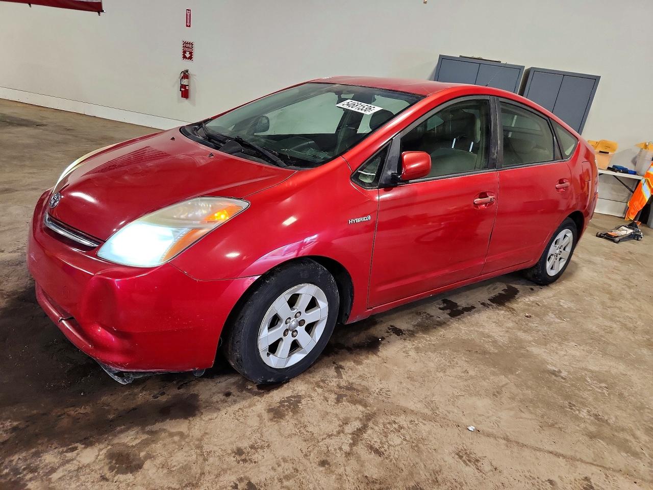 2007 Toyota Prius Base Red vin: JTDKB20U177662902