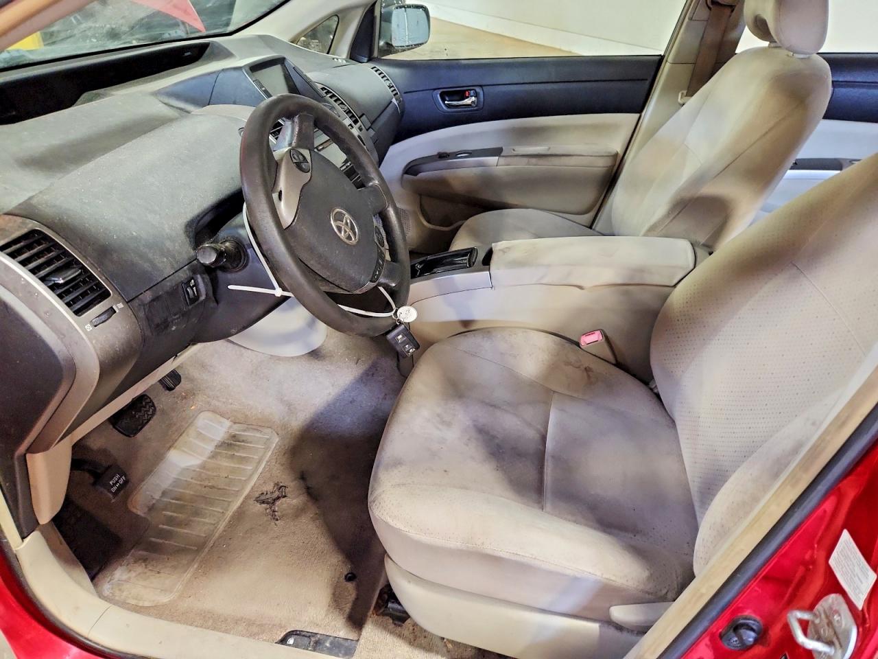 2007 Toyota Prius Base Red vin: JTDKB20U177662902