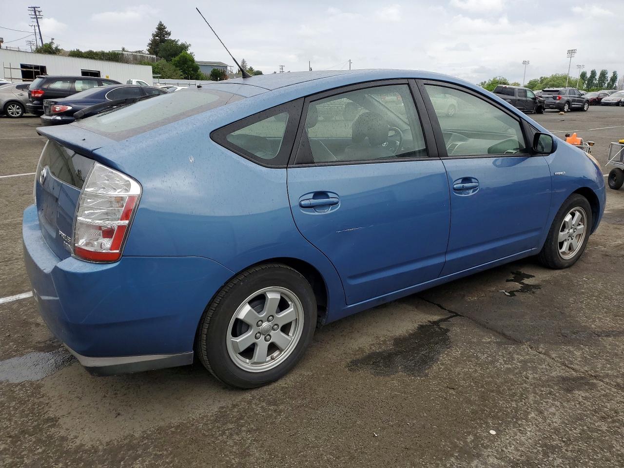 2007 Toyota Prius Base Blue vin: JTDKB20U177674872