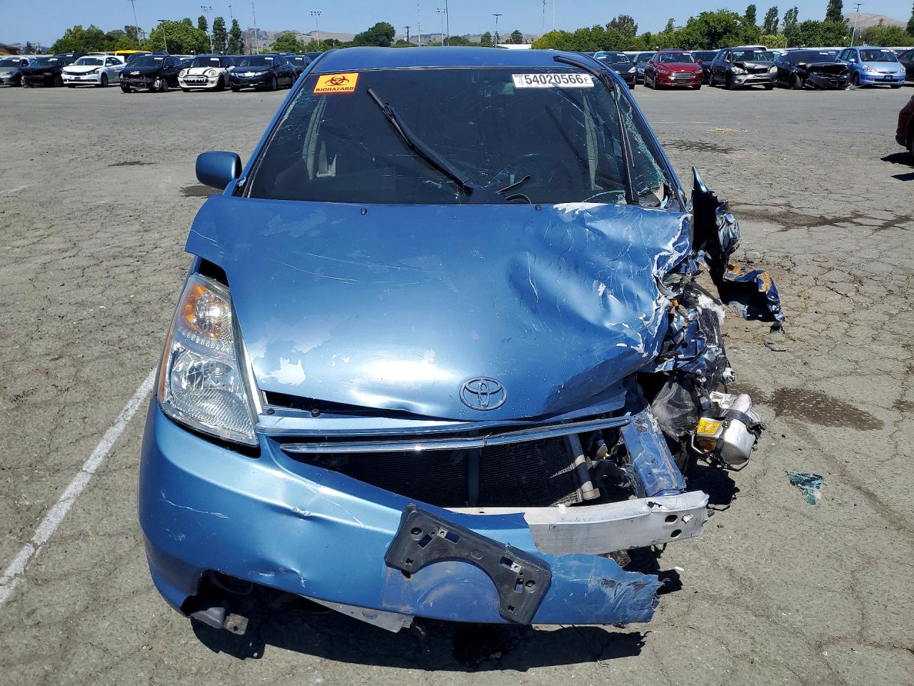 2007 Toyota Prius Base Blue vin: JTDKB20U177693972