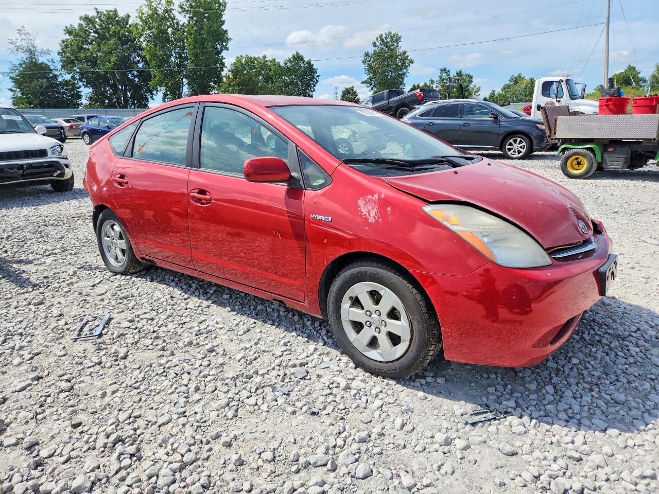 2008 Toyota Prius Base Красный vin: JTDKB20U183316907