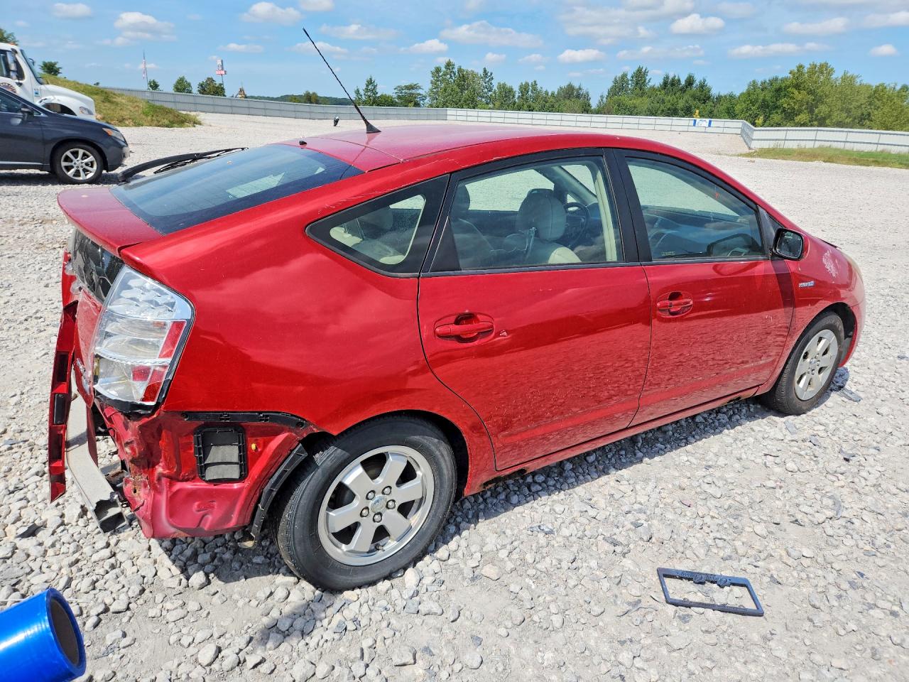 2008 Toyota Prius Base Красный vin: JTDKB20U183316907