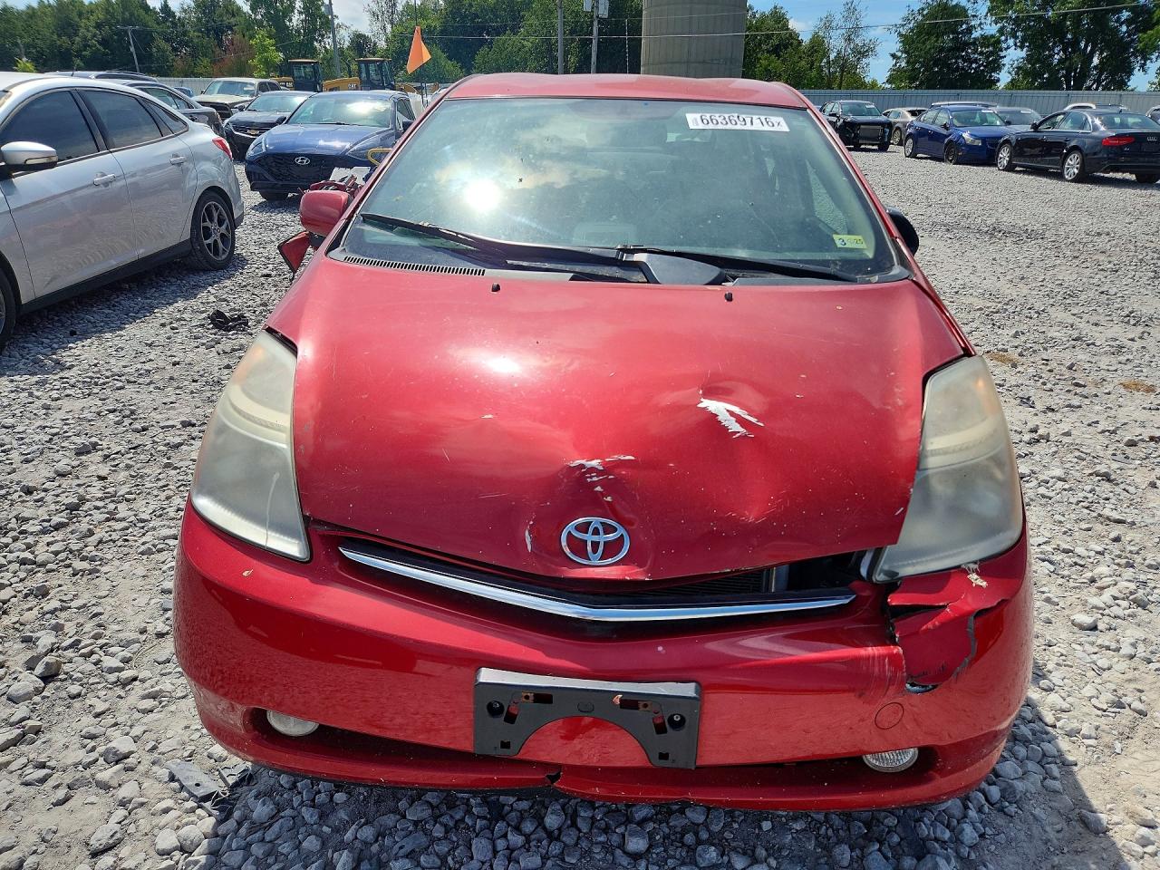 2008 Toyota Prius Base Красный vin: JTDKB20U183316907