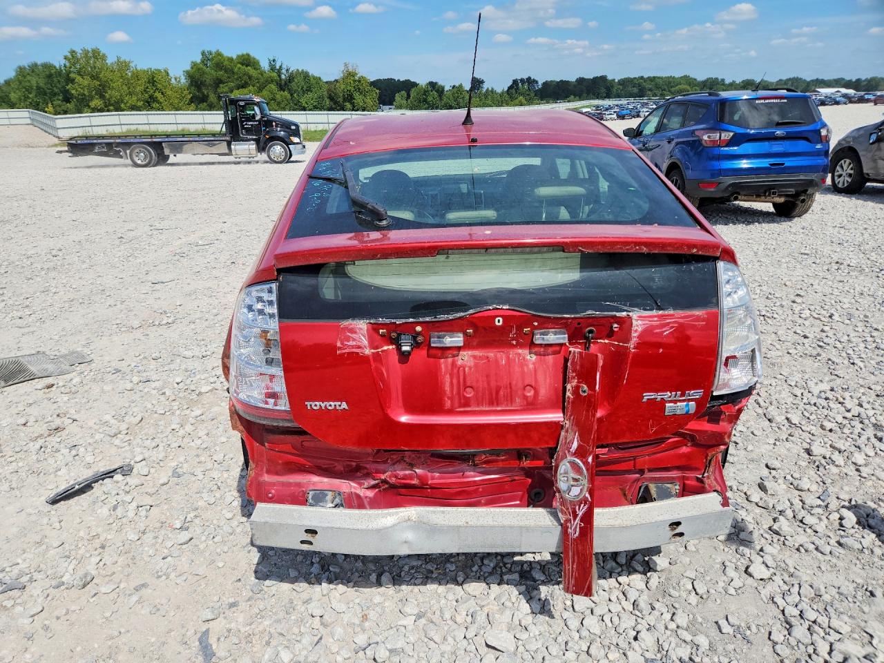 2008 Toyota Prius Base Красный vin: JTDKB20U183316907