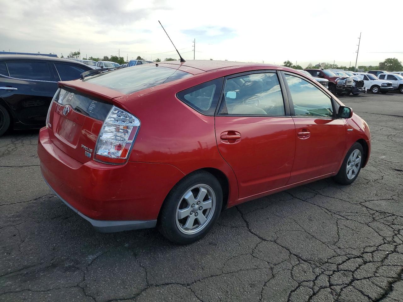 2008 Toyota Prius Base Красный vin: JTDKB20U183330046