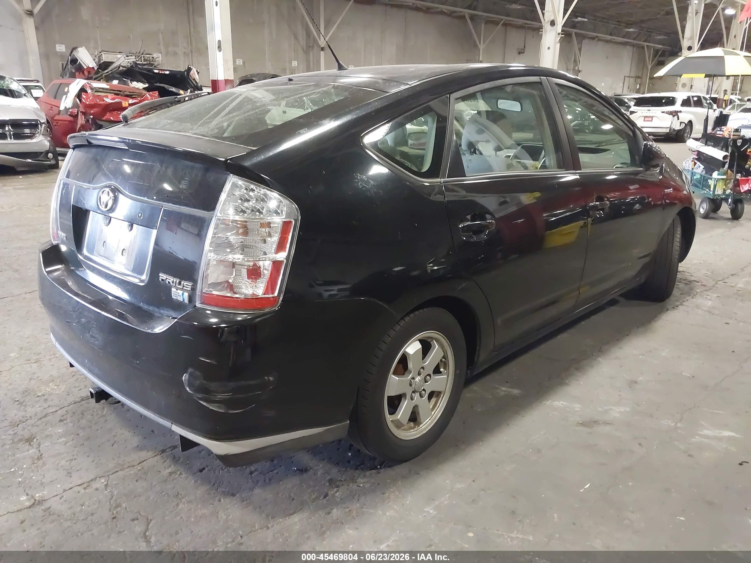 2008 Toyota Prius   Черный vin: JTDKB20U183330435