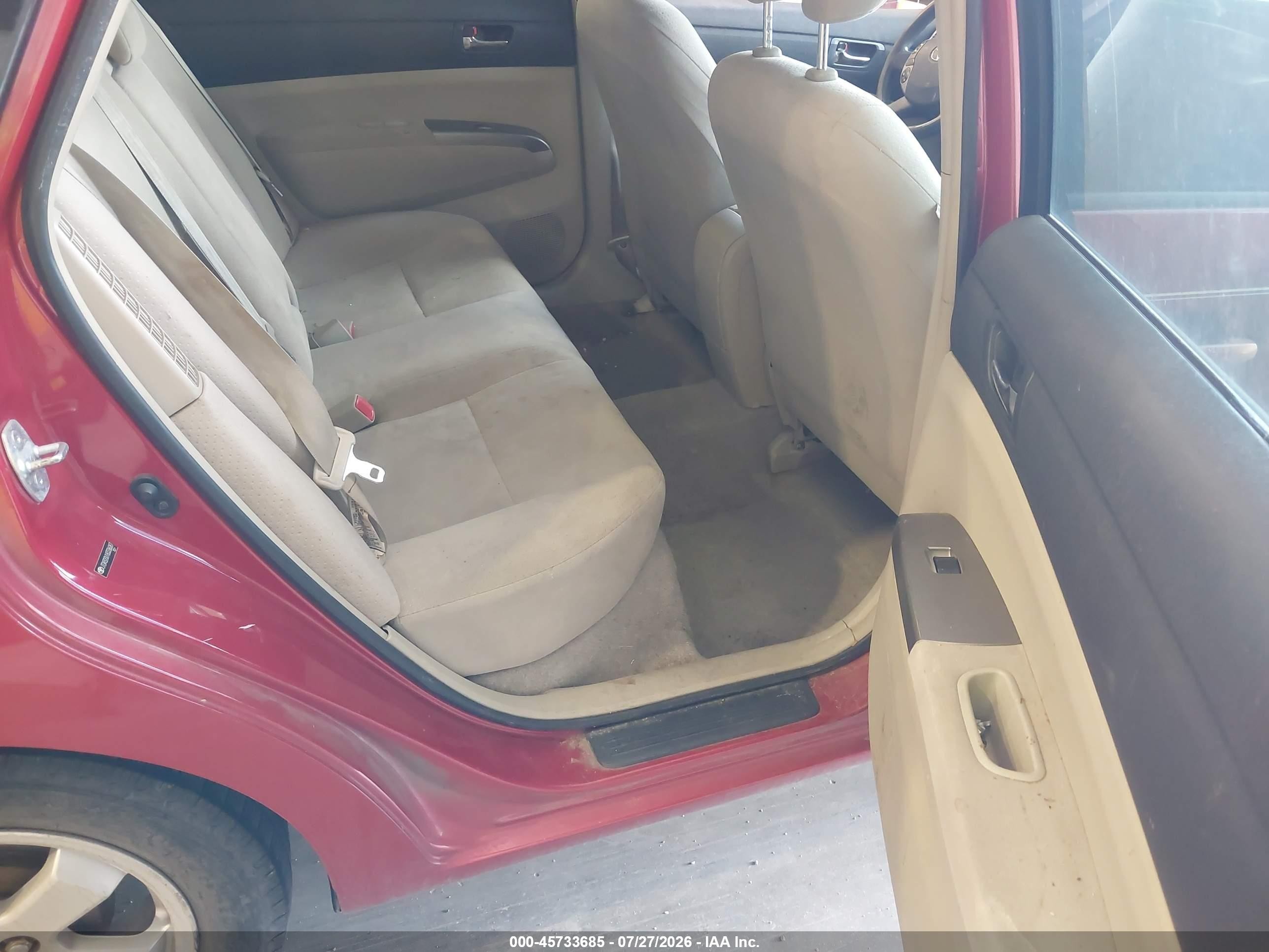 2008 Toyota Prius Red vin: JTDKB20U183336087