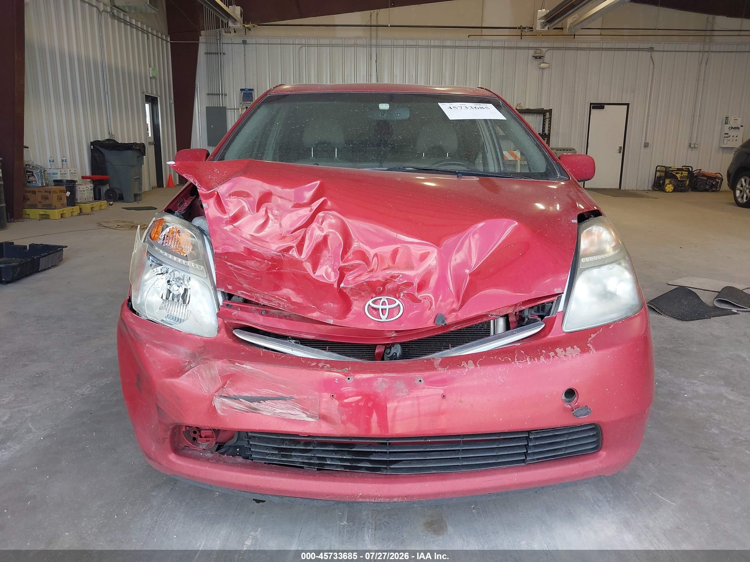 2008 Toyota Prius Red vin: JTDKB20U183336087