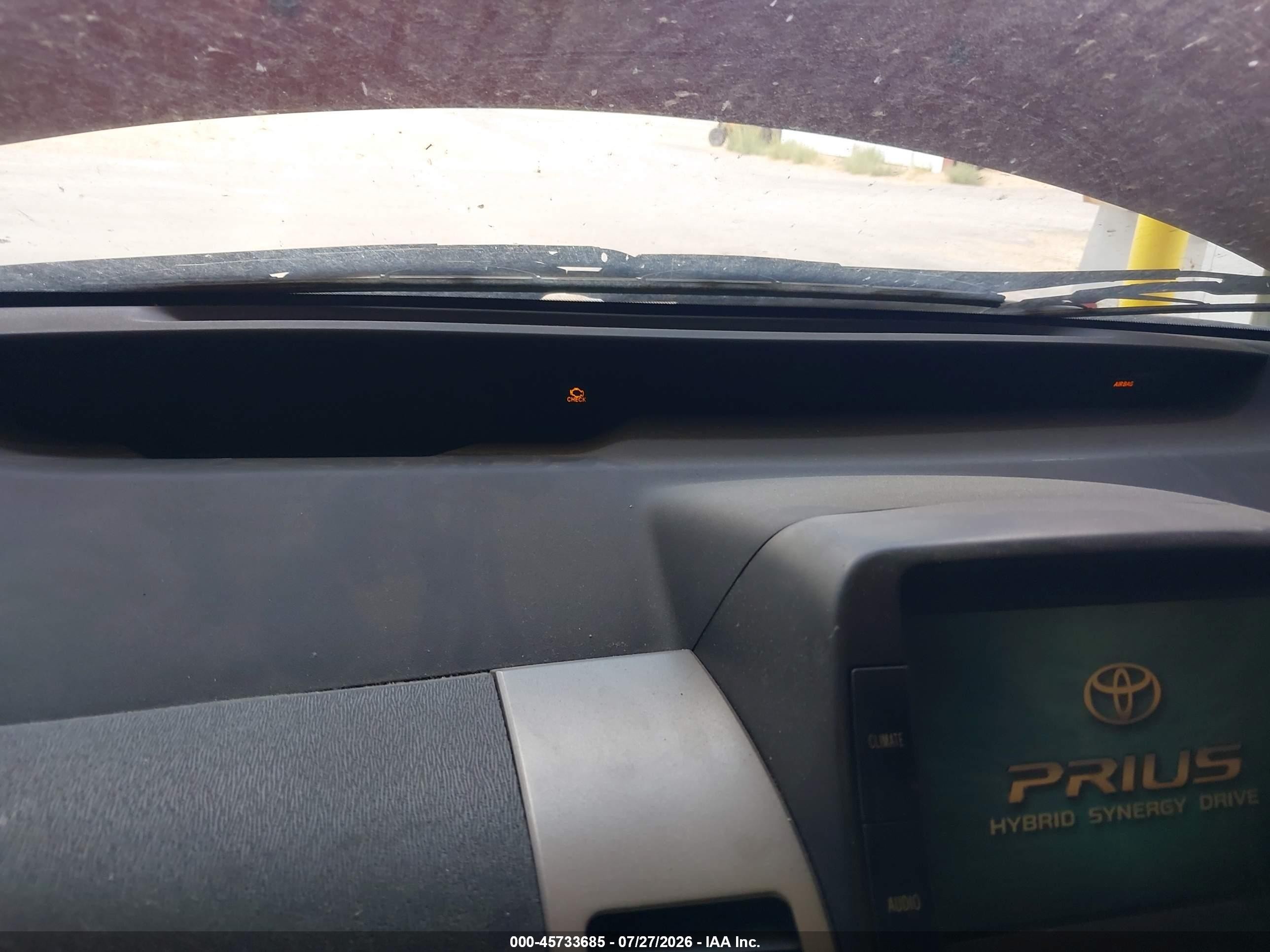 2008 Toyota Prius Красный vin: JTDKB20U183336087