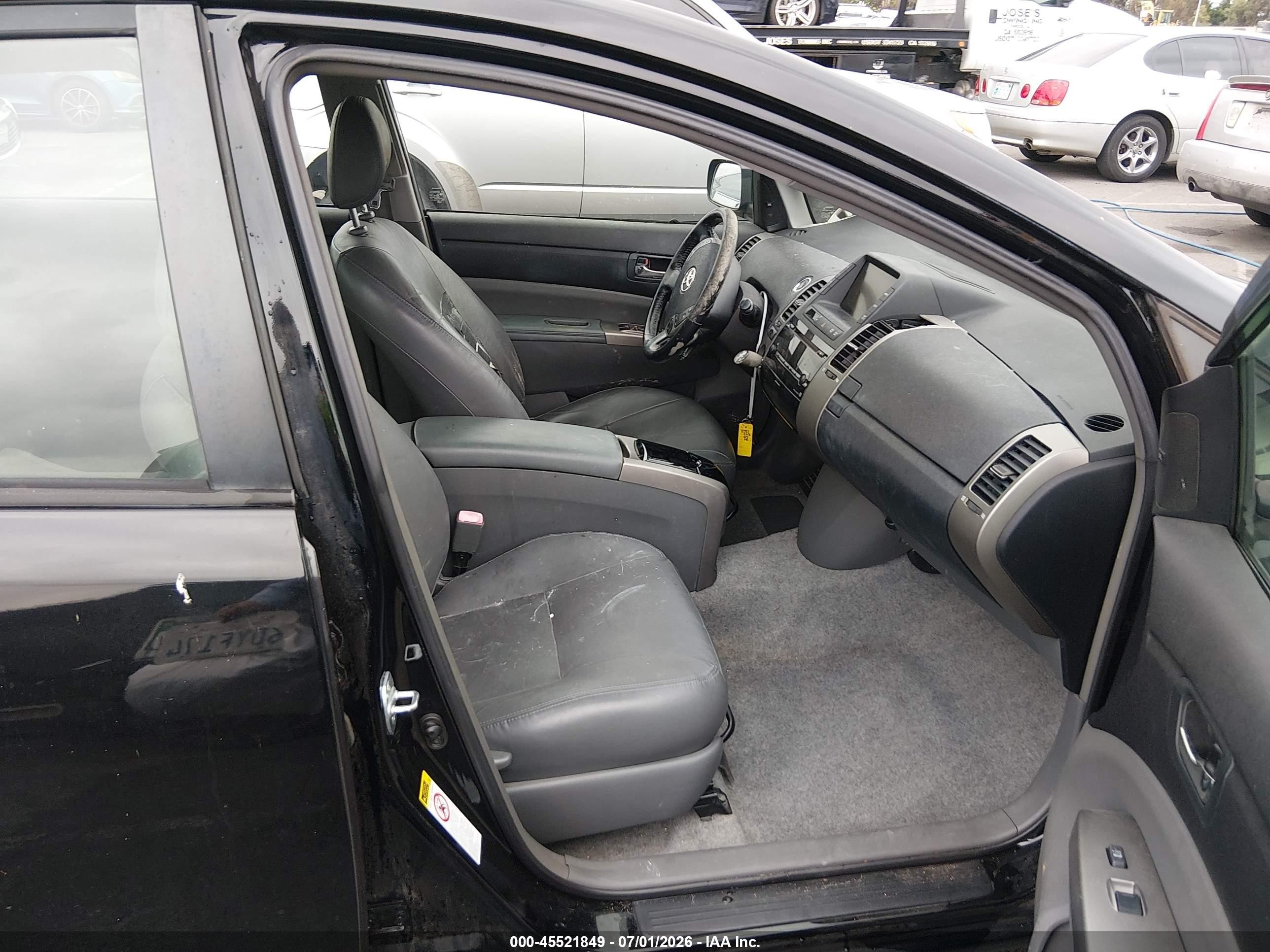 2008 Toyota Prius Touring Black vin: JTDKB20U183390411