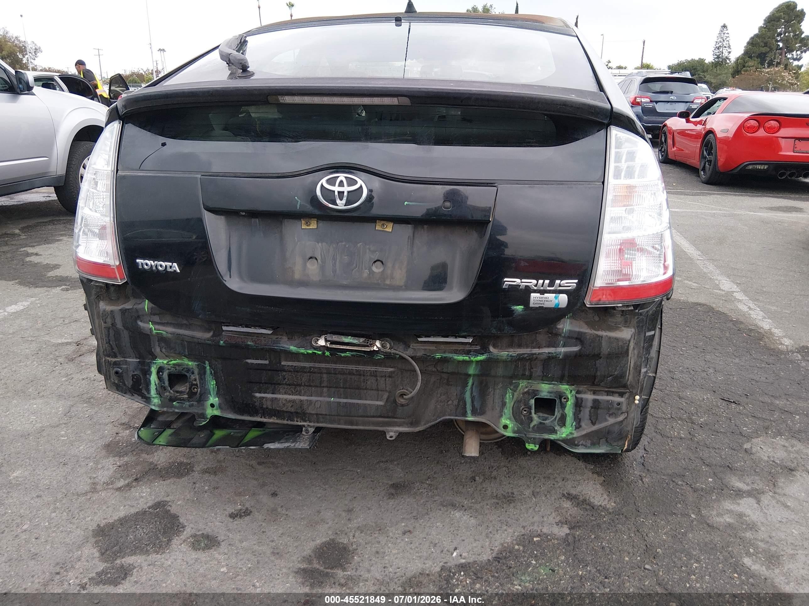 2008 Toyota Prius Touring Black vin: JTDKB20U183390411
