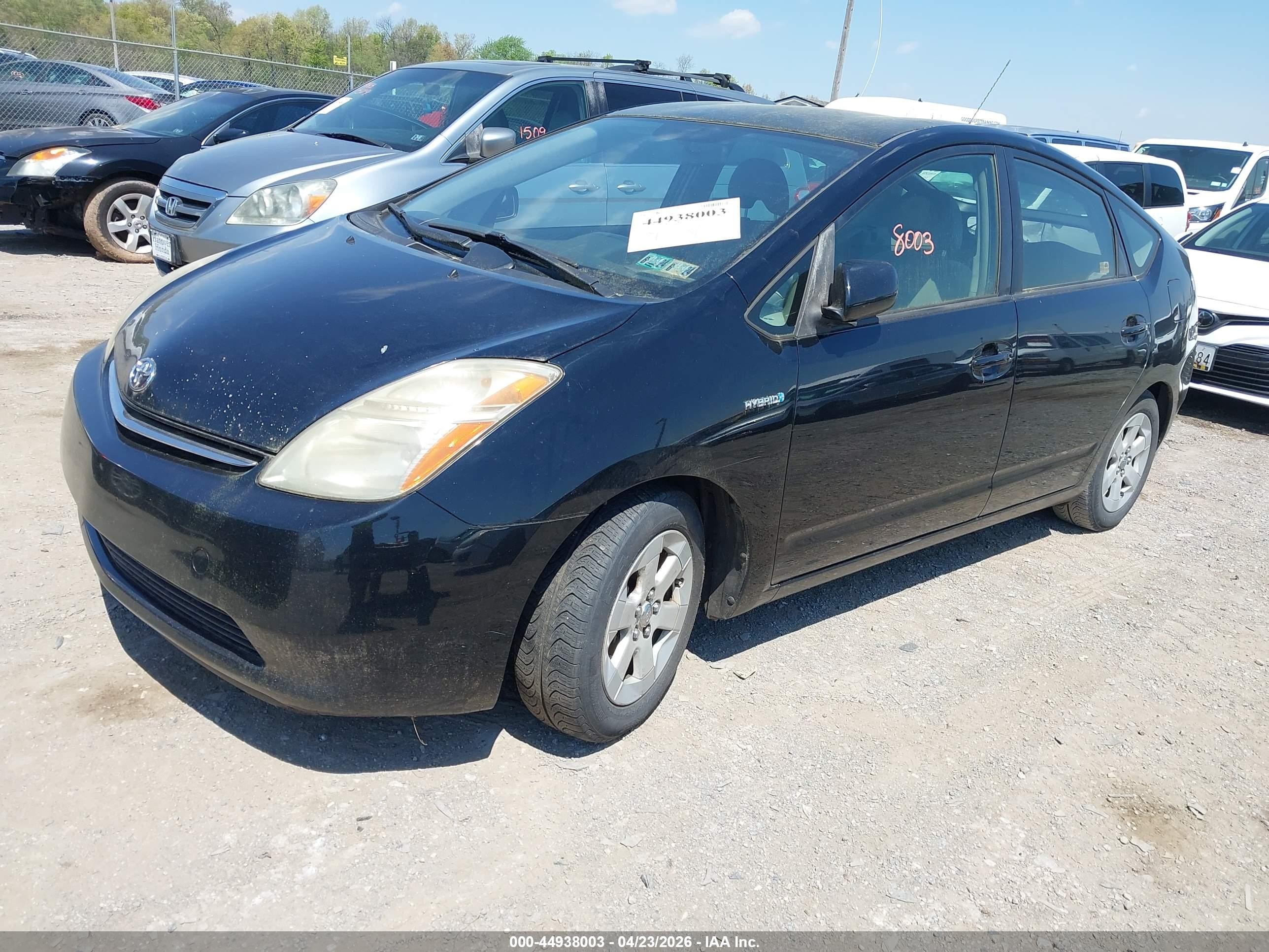 2008 Toyota Prius   Black vin: JTDKB20U183394118