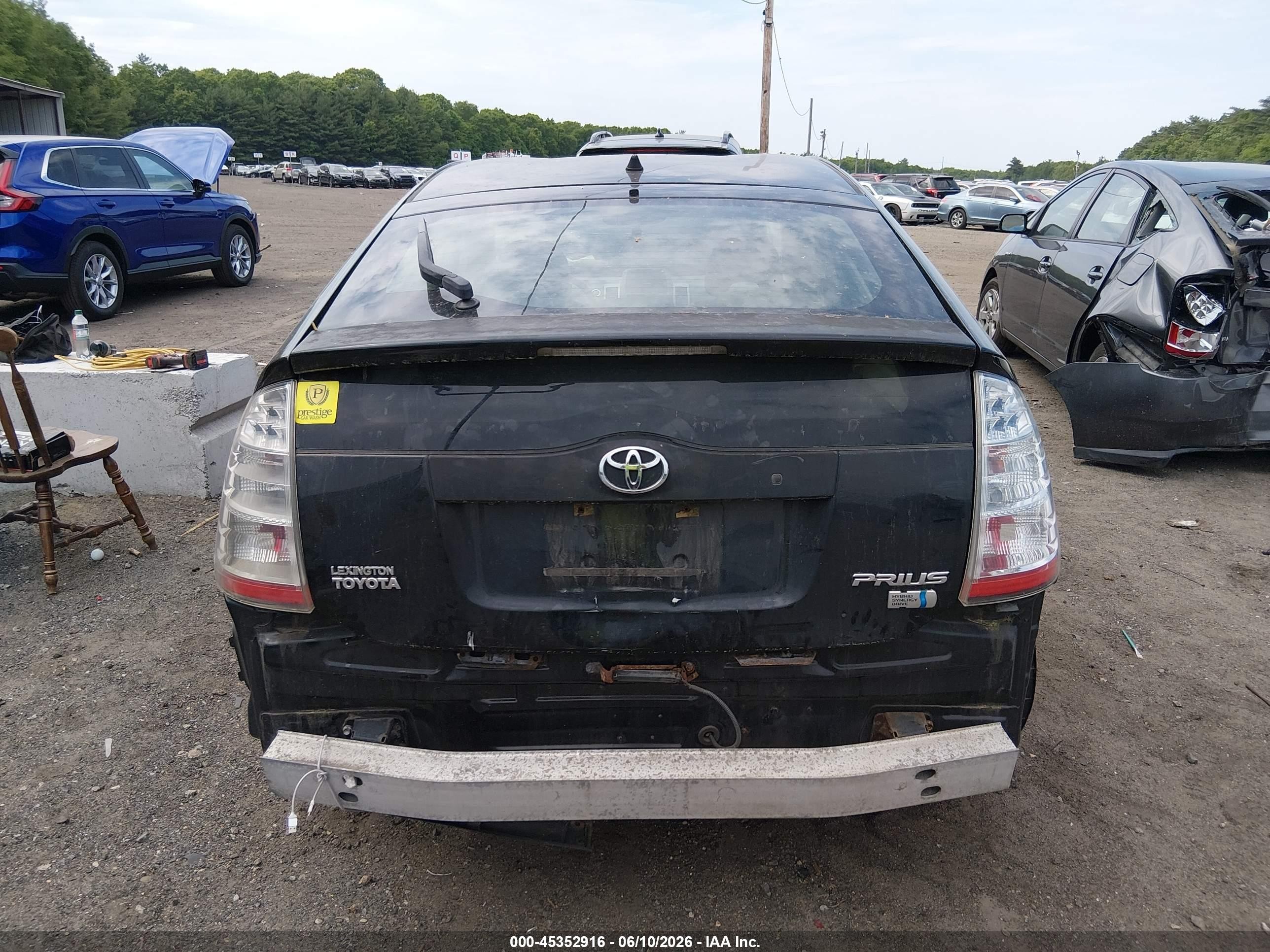 2008 Toyota Prius   Black vin: JTDKB20U183397732