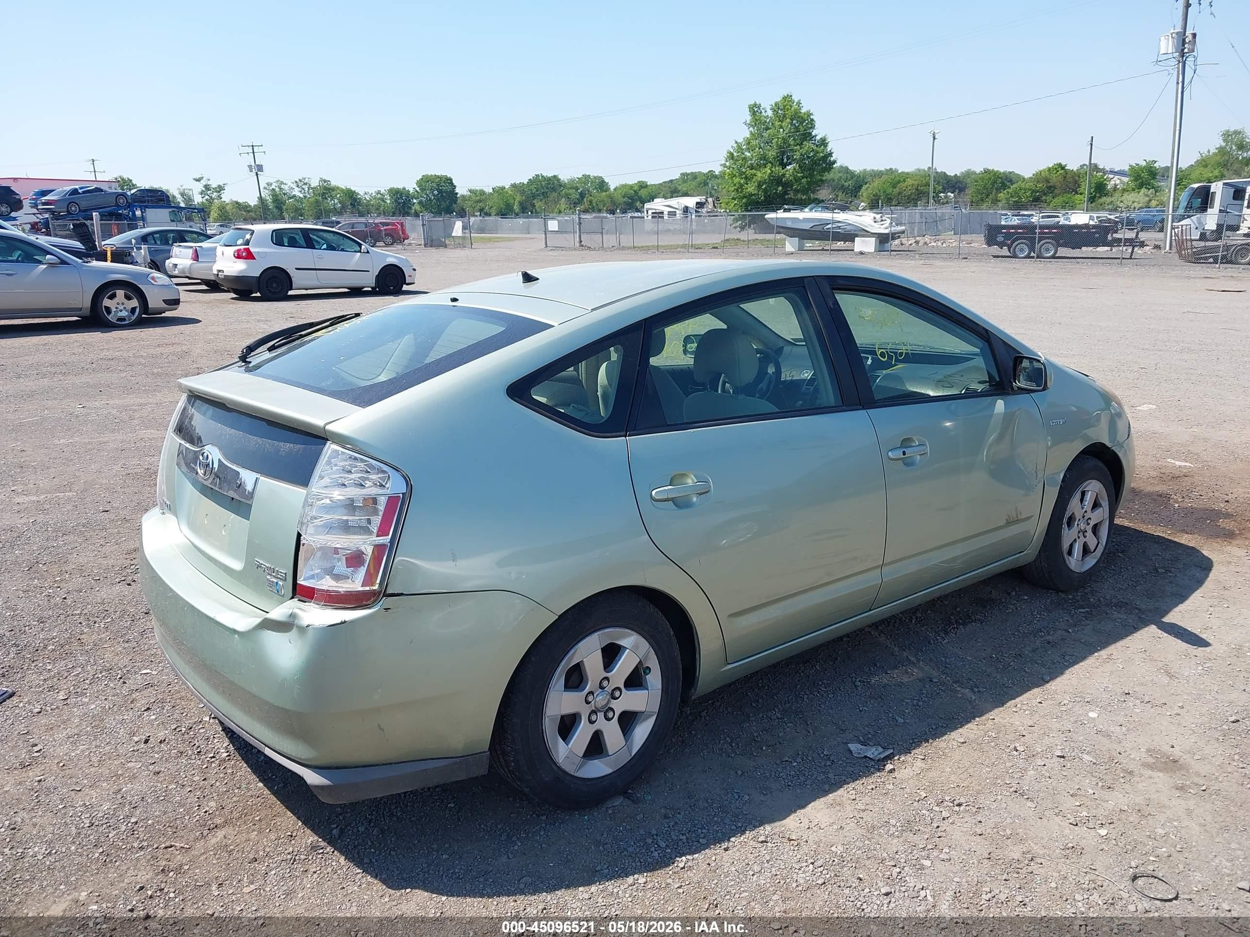 2008 Toyota Prius Green vin: JTDKB20U183407093
