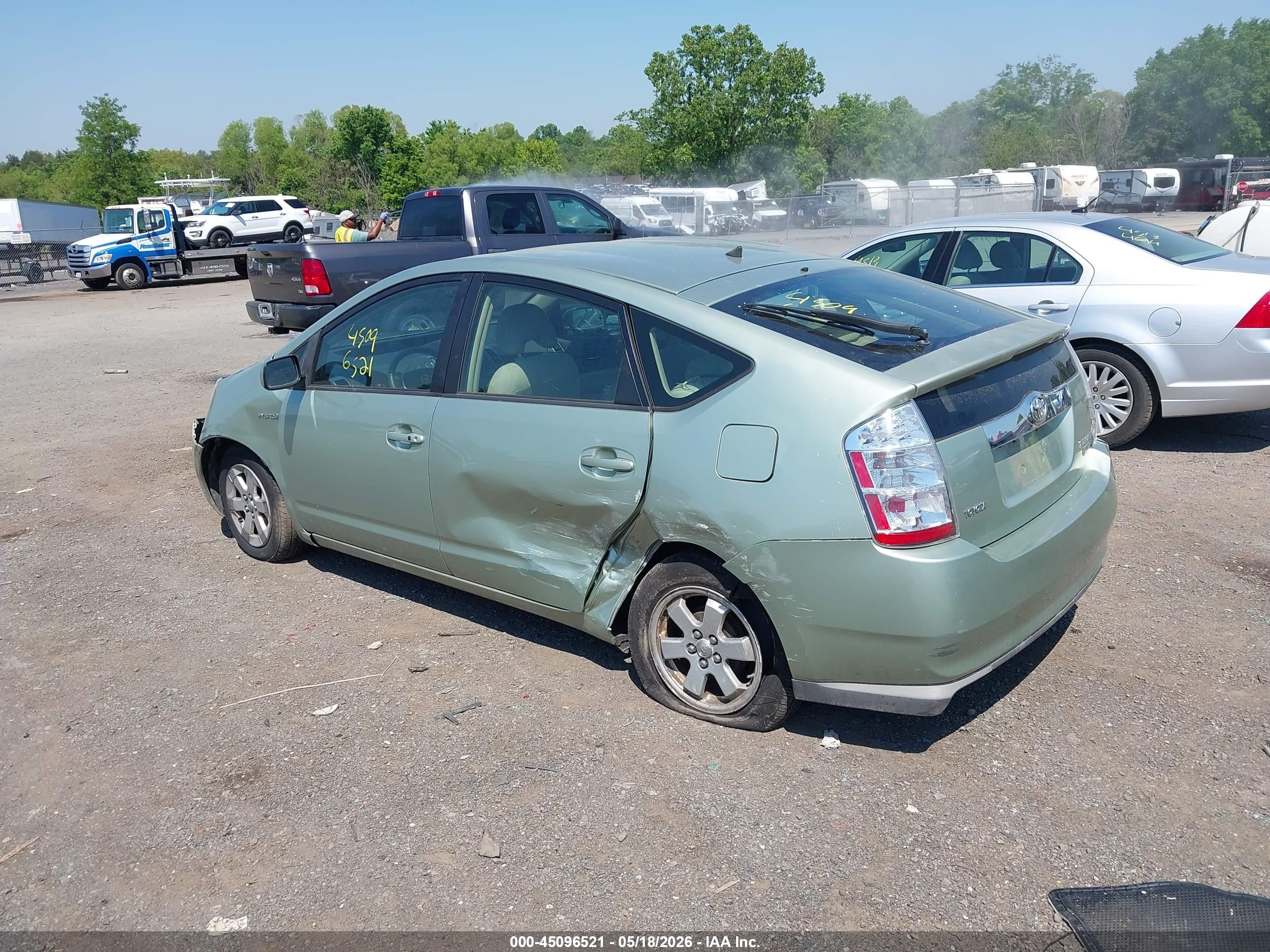 2008 Toyota Prius Green vin: JTDKB20U183407093