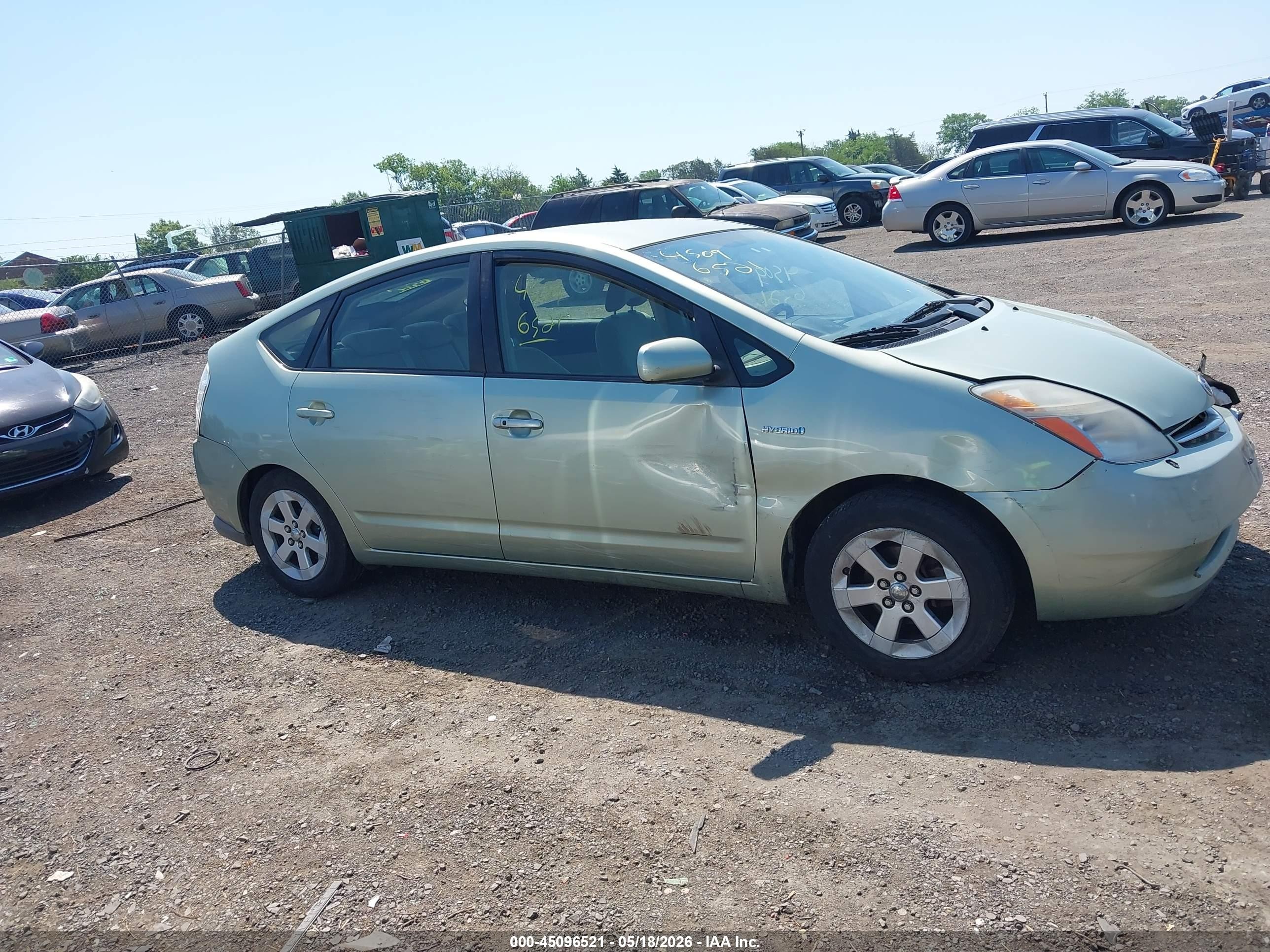 2008 Toyota Prius Green vin: JTDKB20U183407093