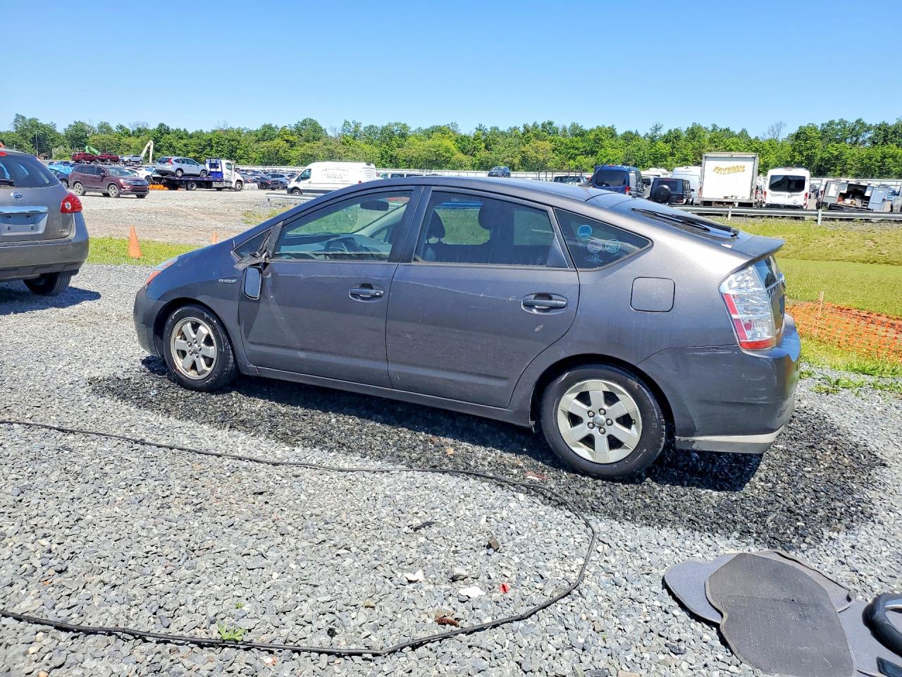 2008 Toyota Prius Base Gray vin: JTDKB20U183422659