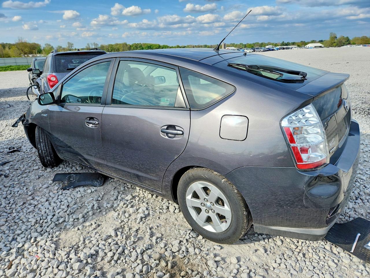2008 Toyota Prius Base Gray vin: JTDKB20U183445469