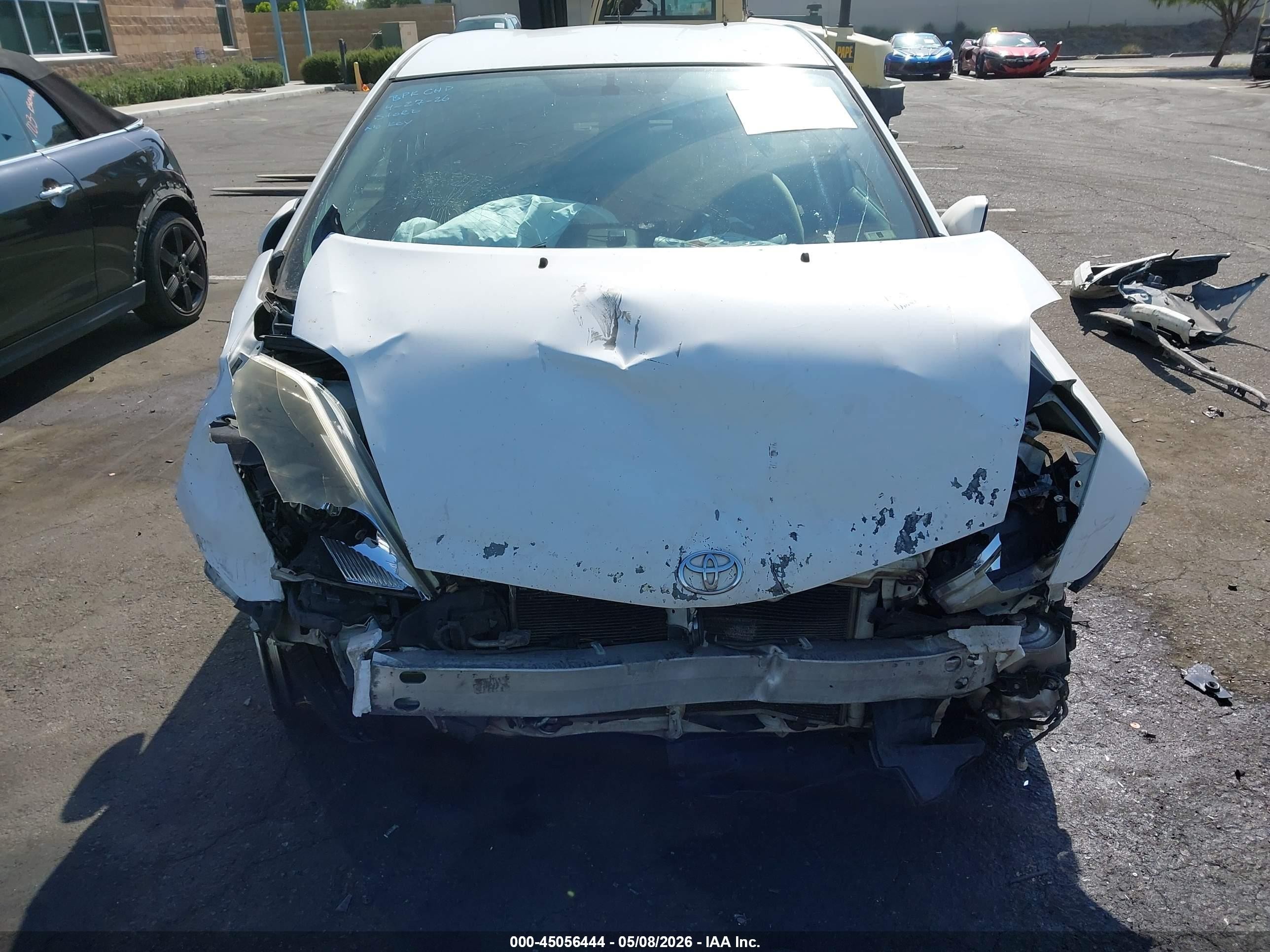 2008 Toyota Prius   White vin: JTDKB20U183453474