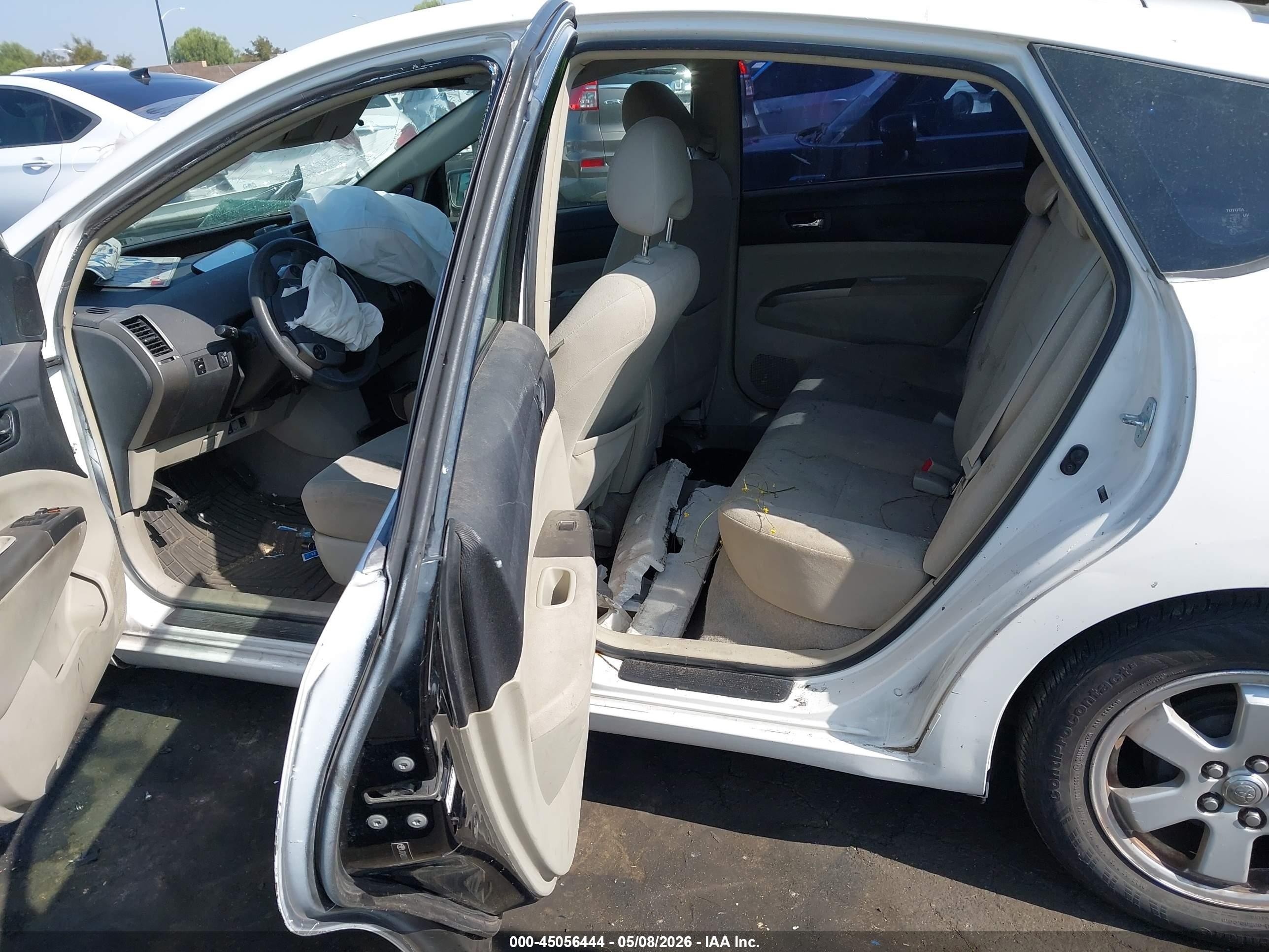 2008 Toyota Prius   White vin: JTDKB20U183453474