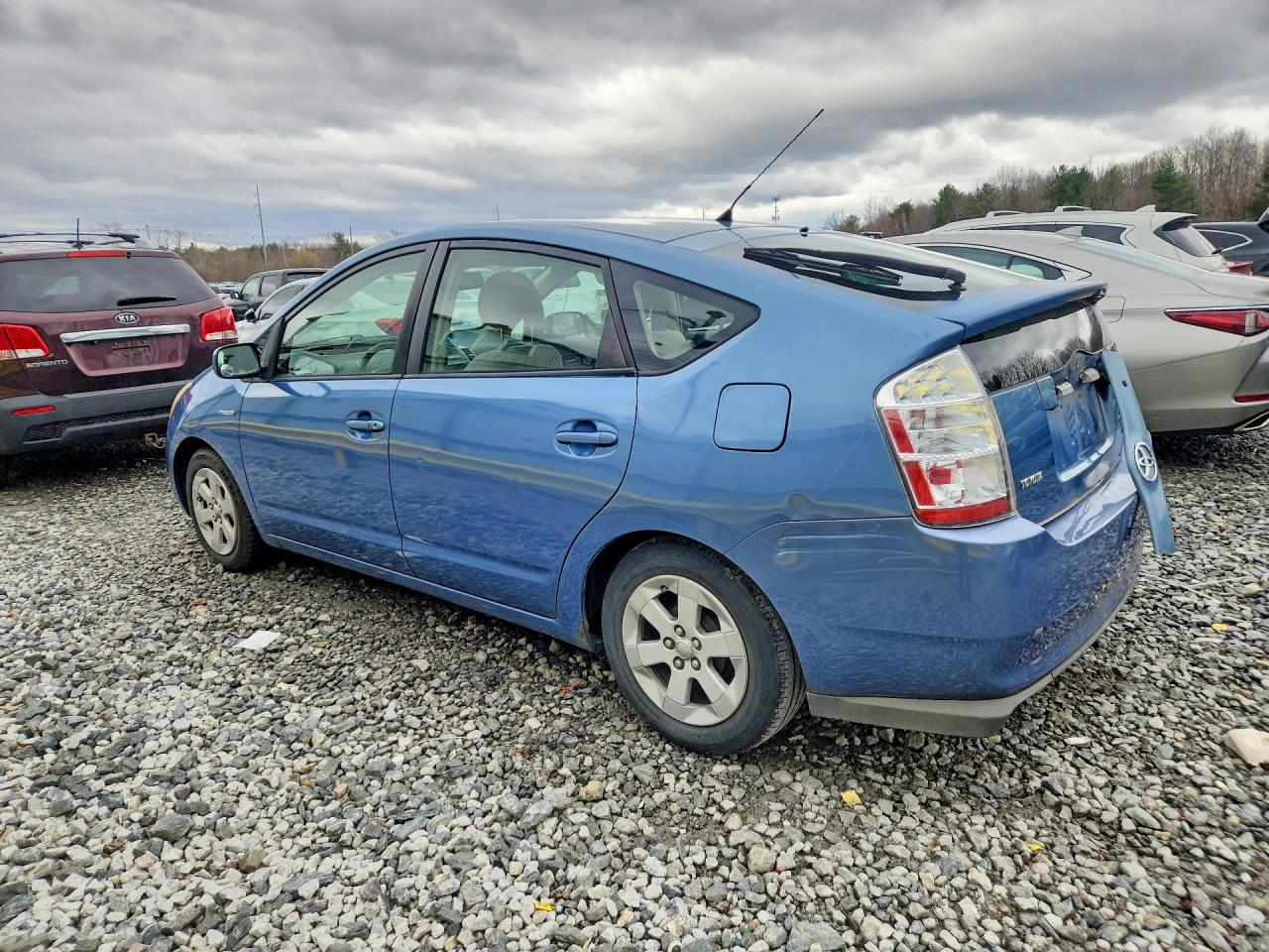 2008 Toyota Prius Base Blue vin: JTDKB20U187705765