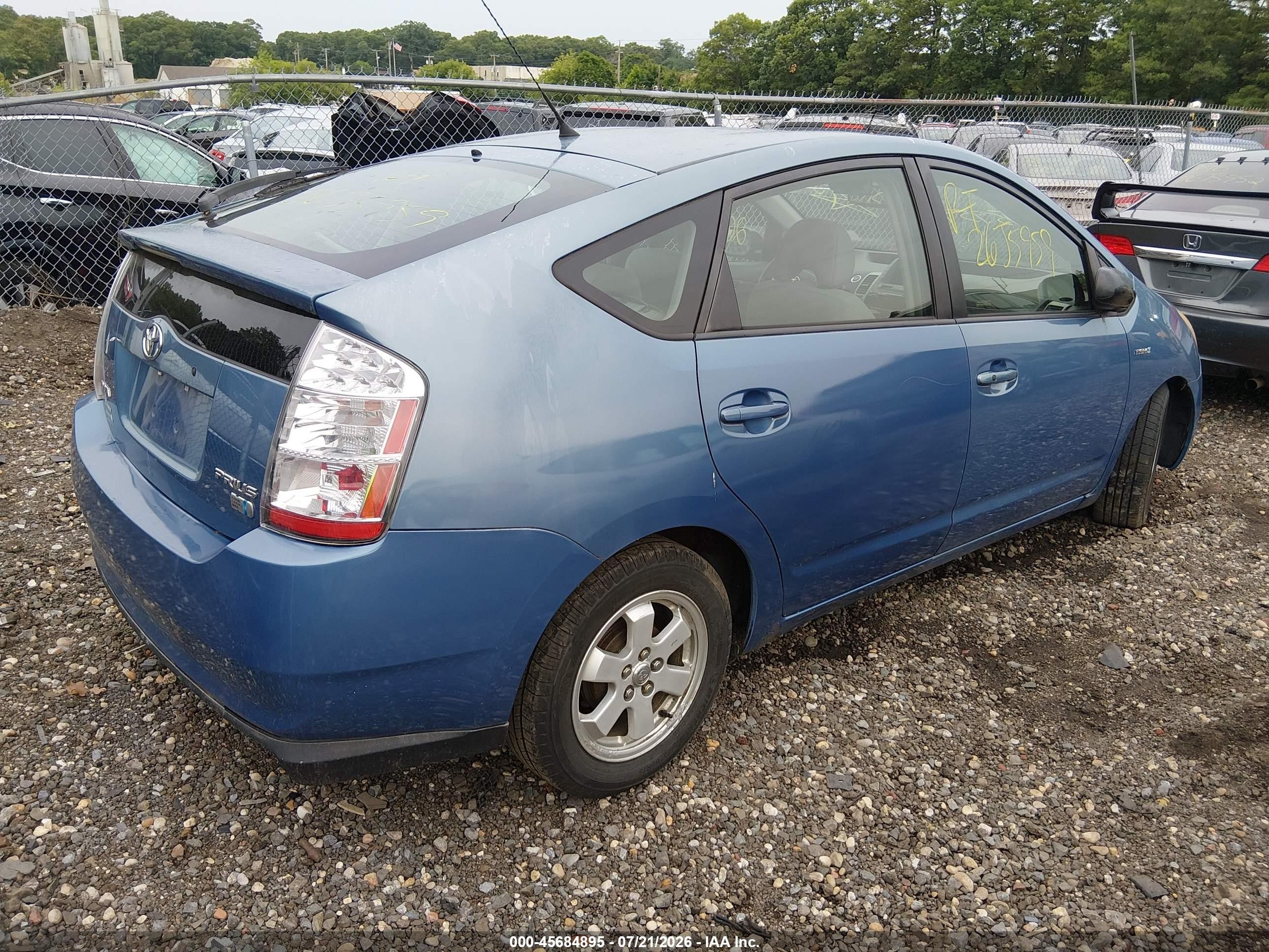 2008 Toyota Prius   Blue vin: JTDKB20U187725028