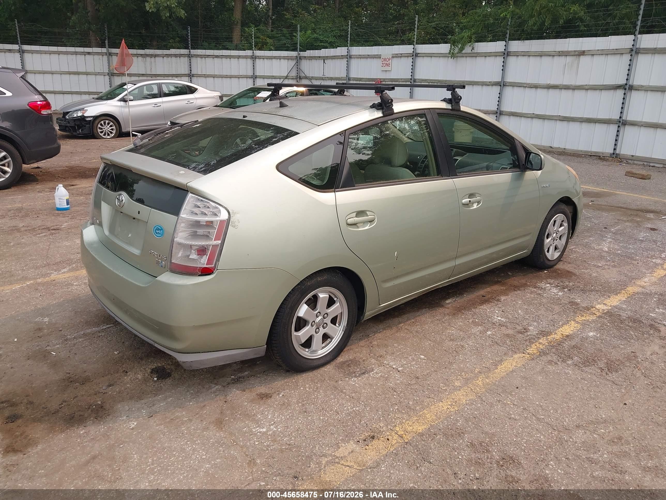 2008 Toyota Prius   Green vin: JTDKB20U187738491