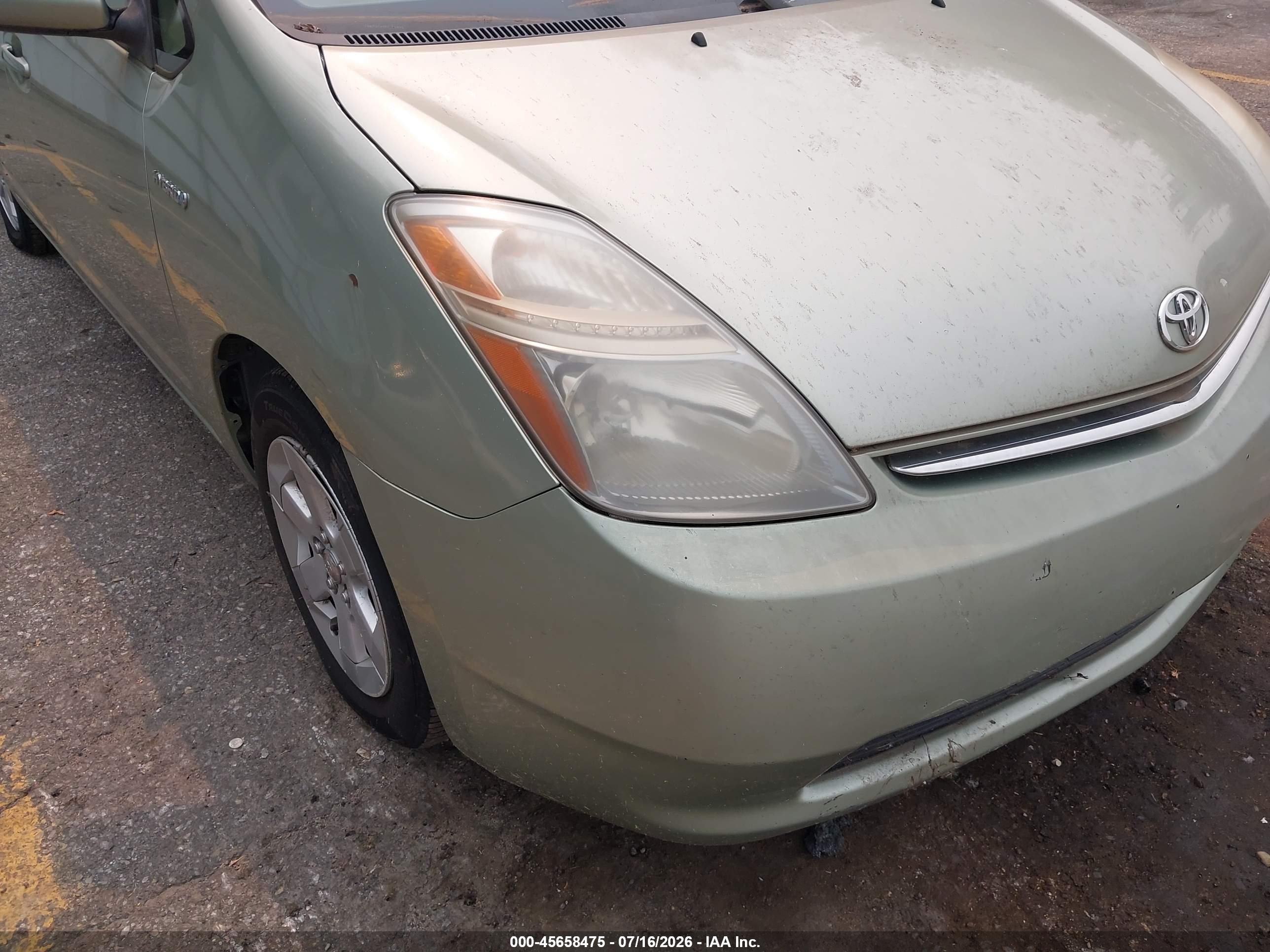 2008 Toyota Prius   Green vin: JTDKB20U187738491