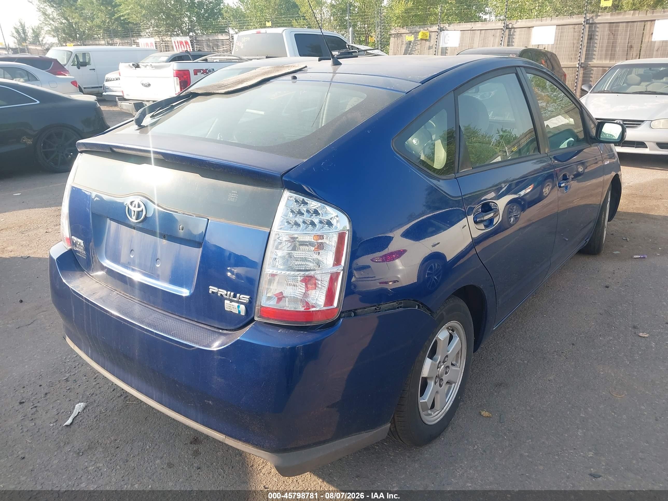 2008 Toyota Prius   Blue vin: JTDKB20U187763164
