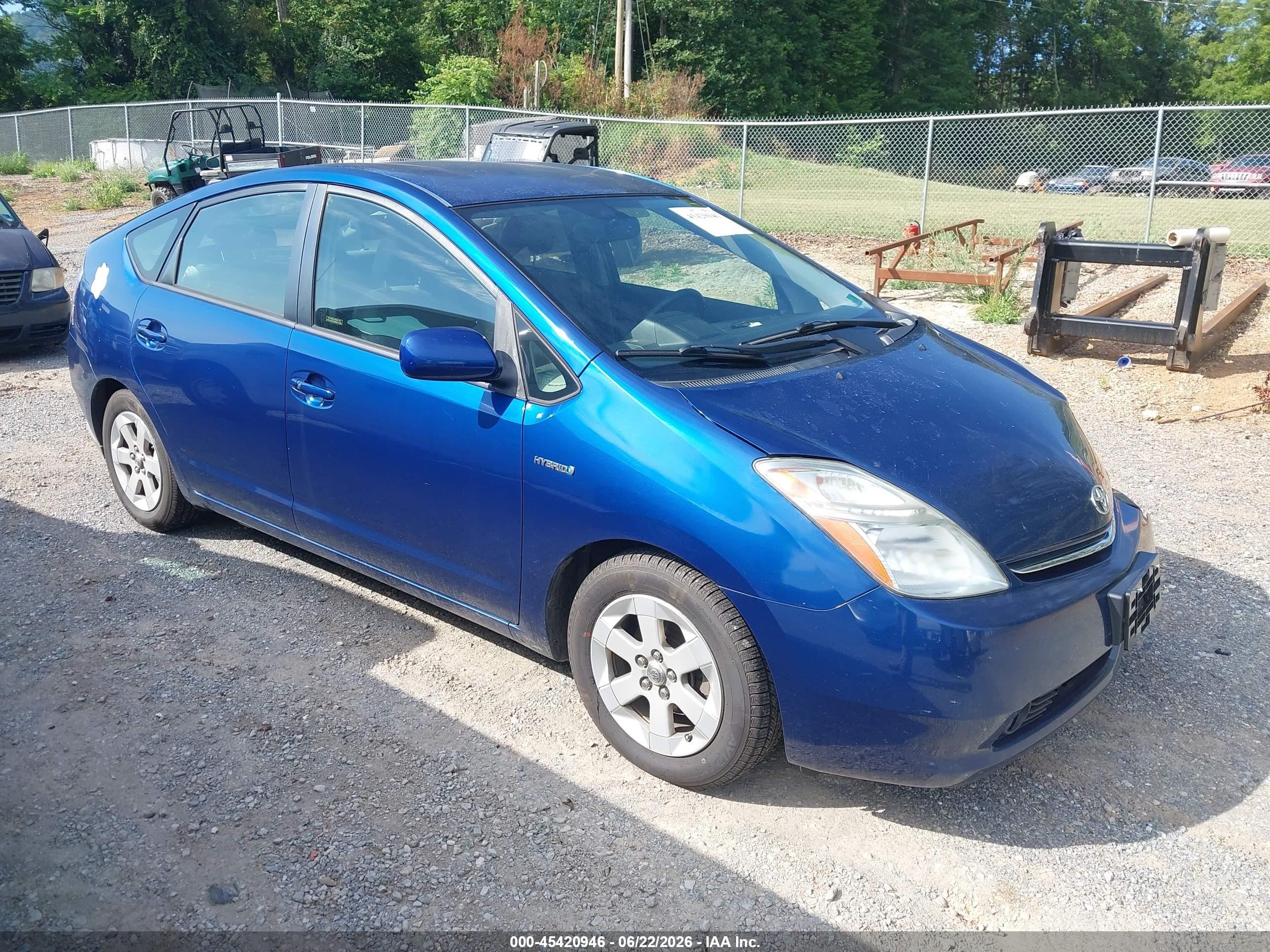 2008 Toyota Prius   Blue vin: JTDKB20U187779512