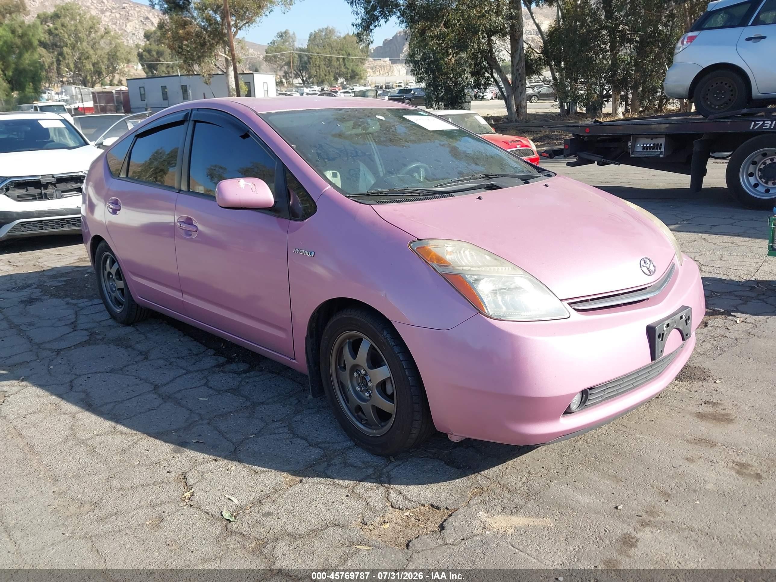 2008 Toyota Prius Touring Pink vin: JTDKB20U187783480