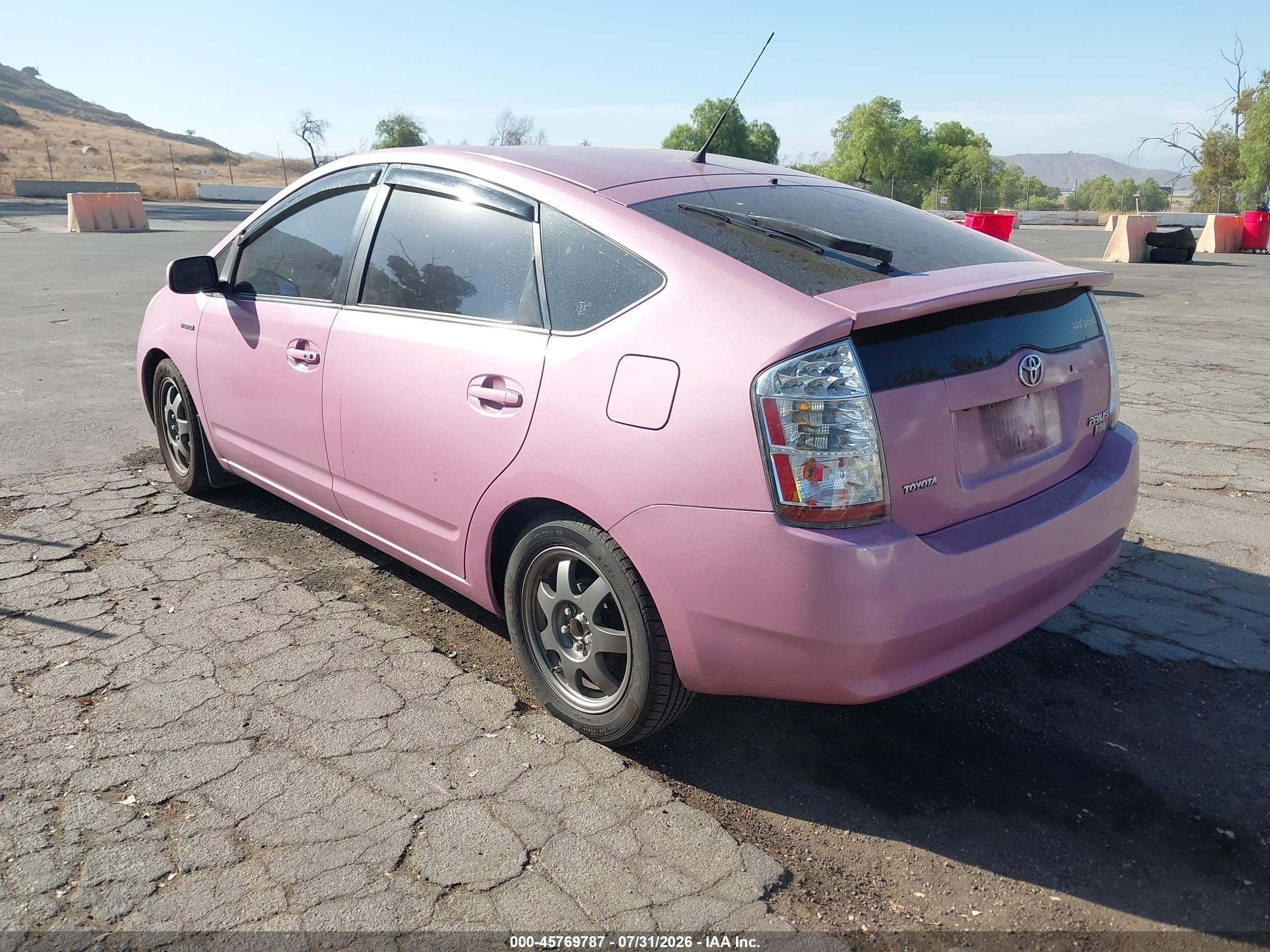 2008 Toyota Prius Touring Pink vin: JTDKB20U187783480