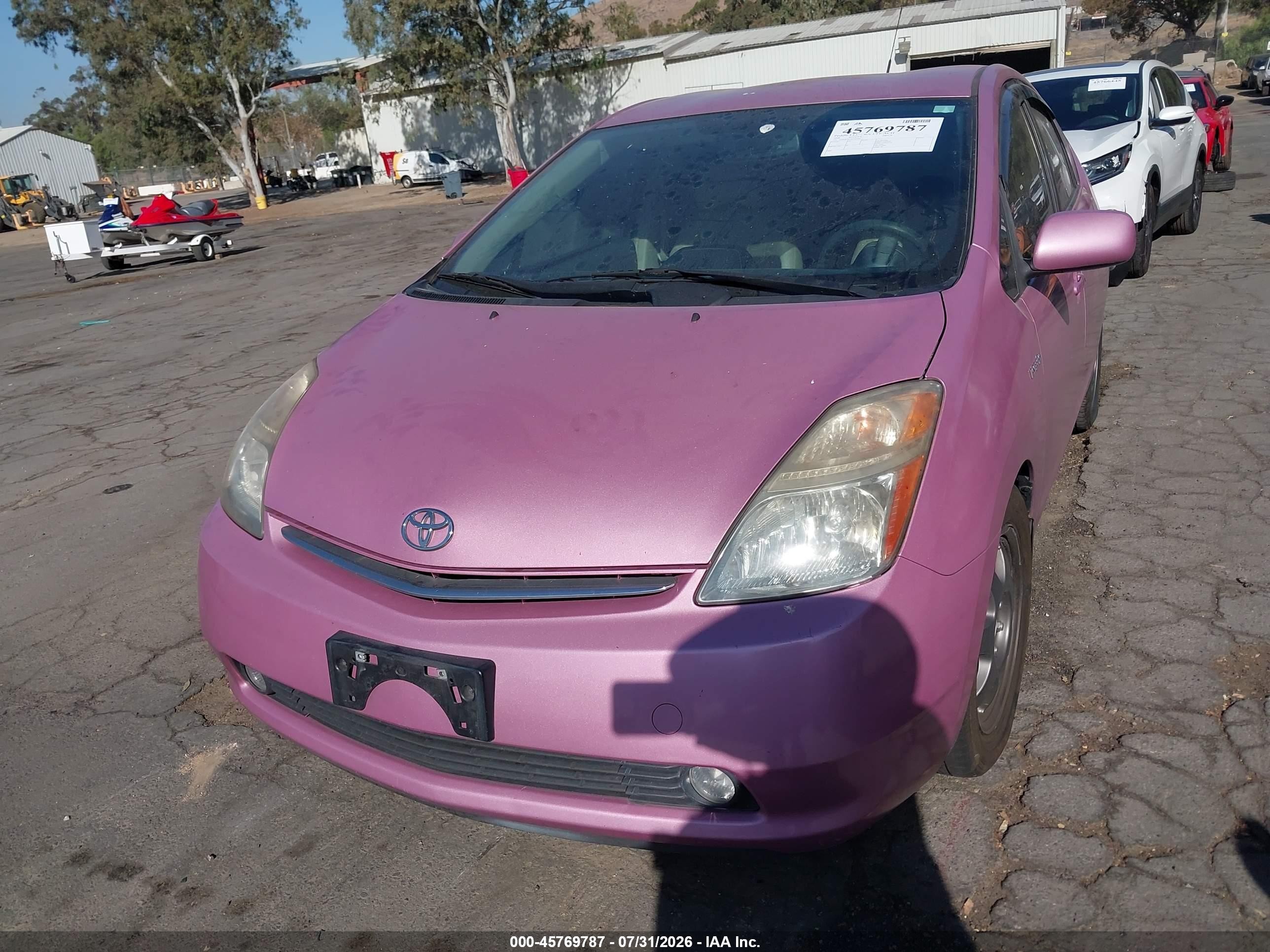 2008 Toyota Prius Touring Pink vin: JTDKB20U187783480