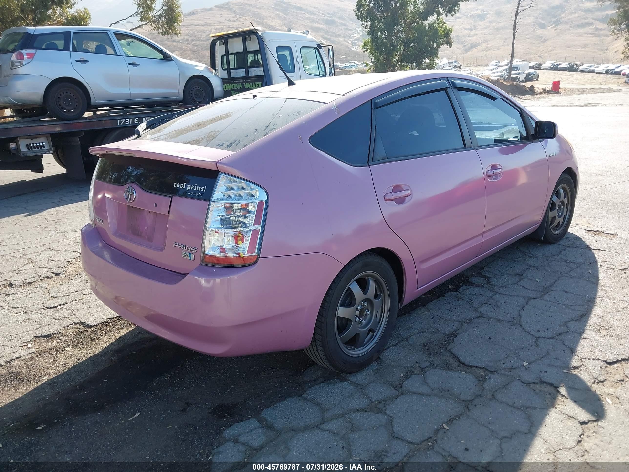 2008 Toyota Prius Touring Pink vin: JTDKB20U187783480