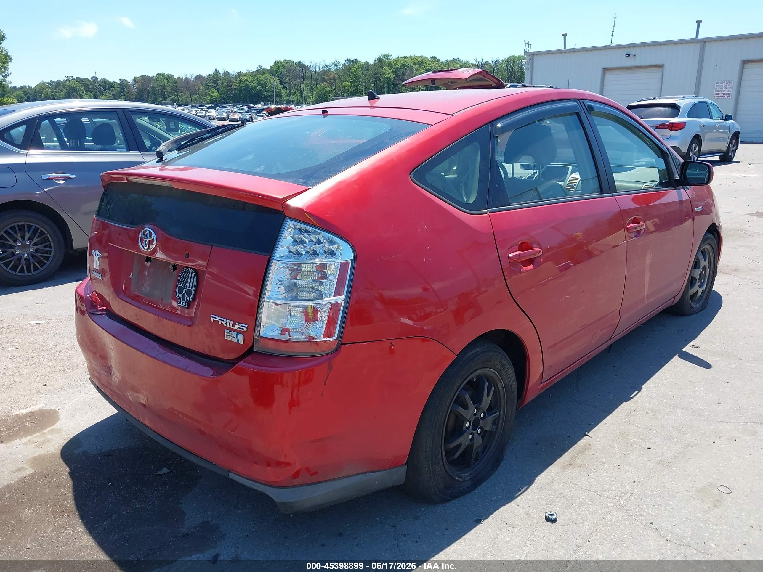 2008 Toyota Prius   Красный vin: JTDKB20U187796293