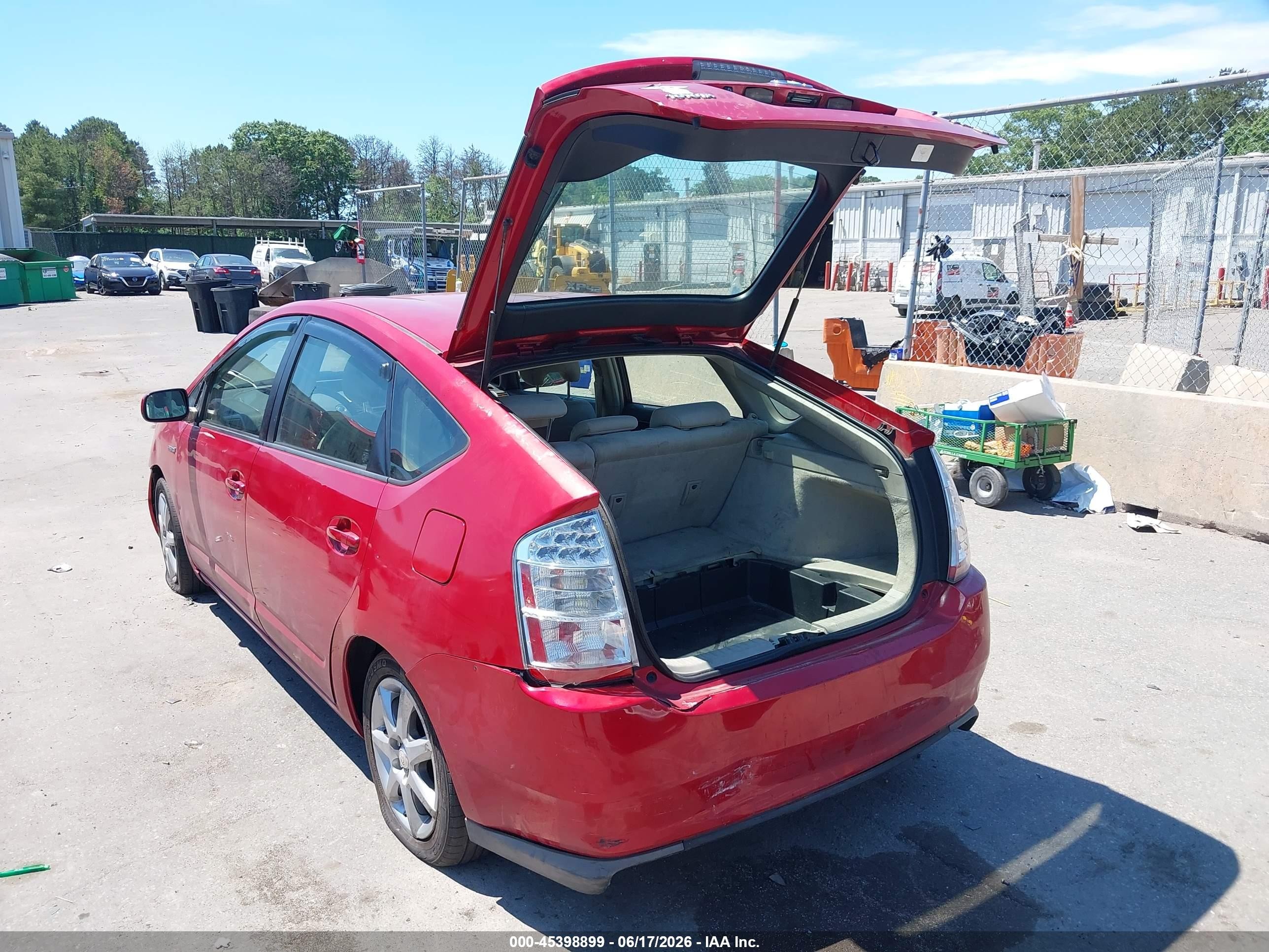2008 Toyota Prius   Красный vin: JTDKB20U187796293