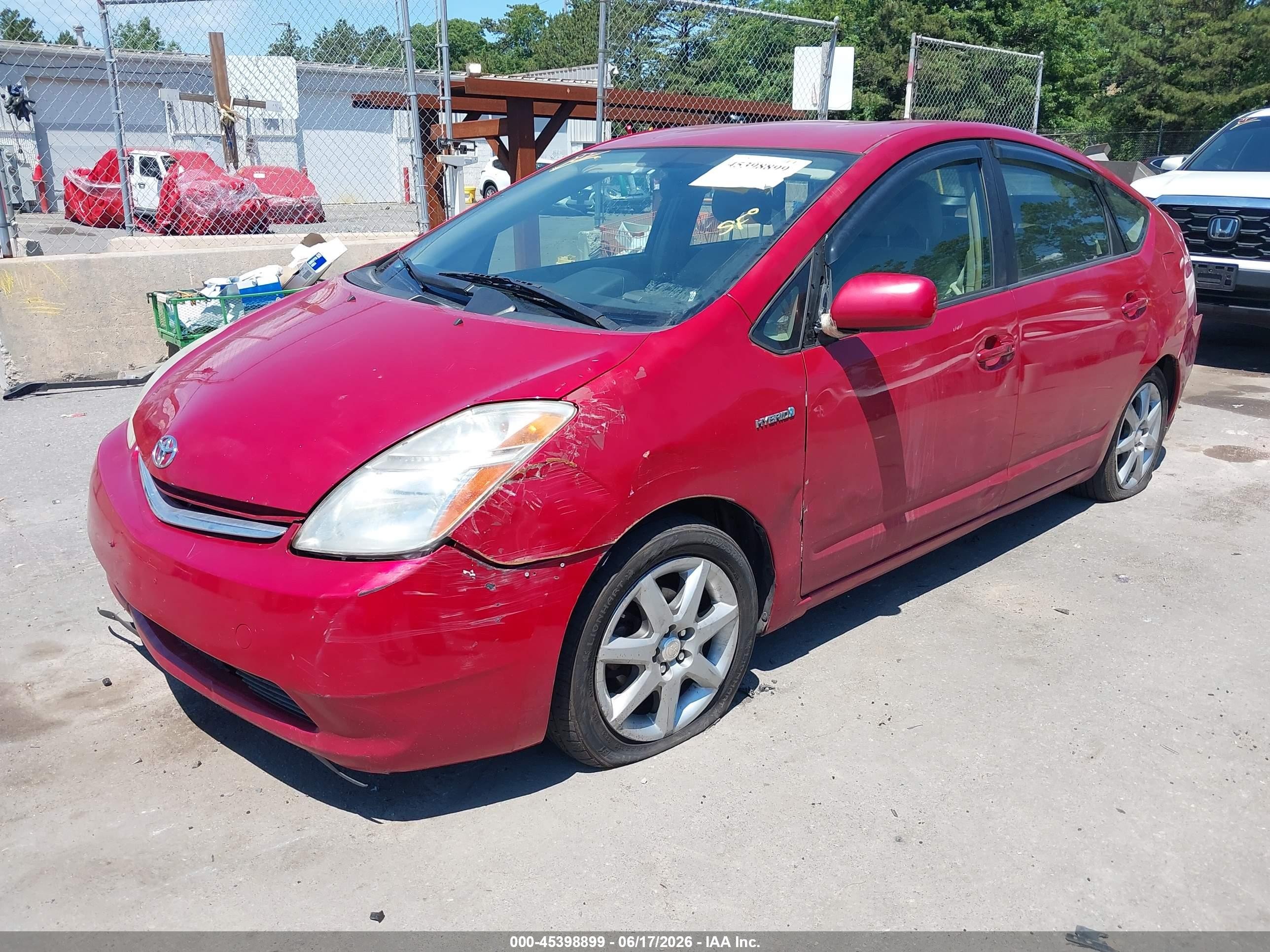 2008 Toyota Prius   Красный vin: JTDKB20U187796293