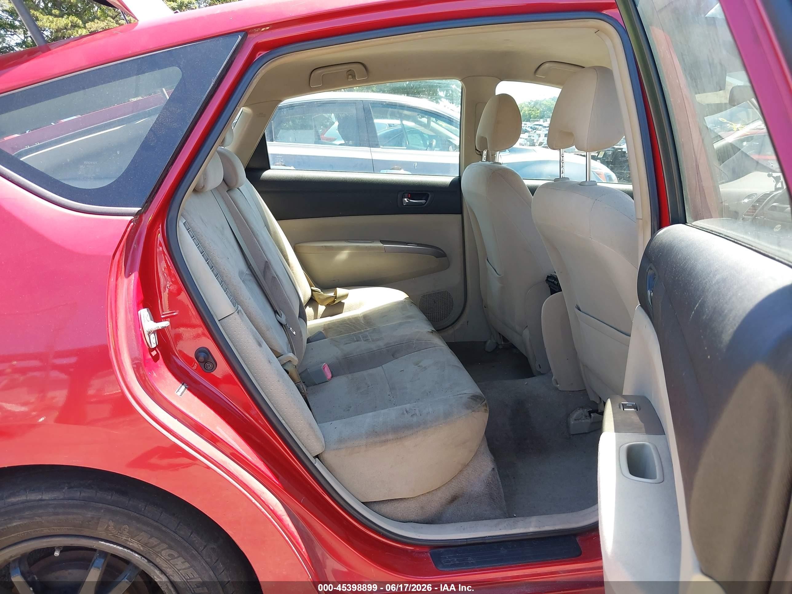 2008 Toyota Prius   Красный vin: JTDKB20U187796293