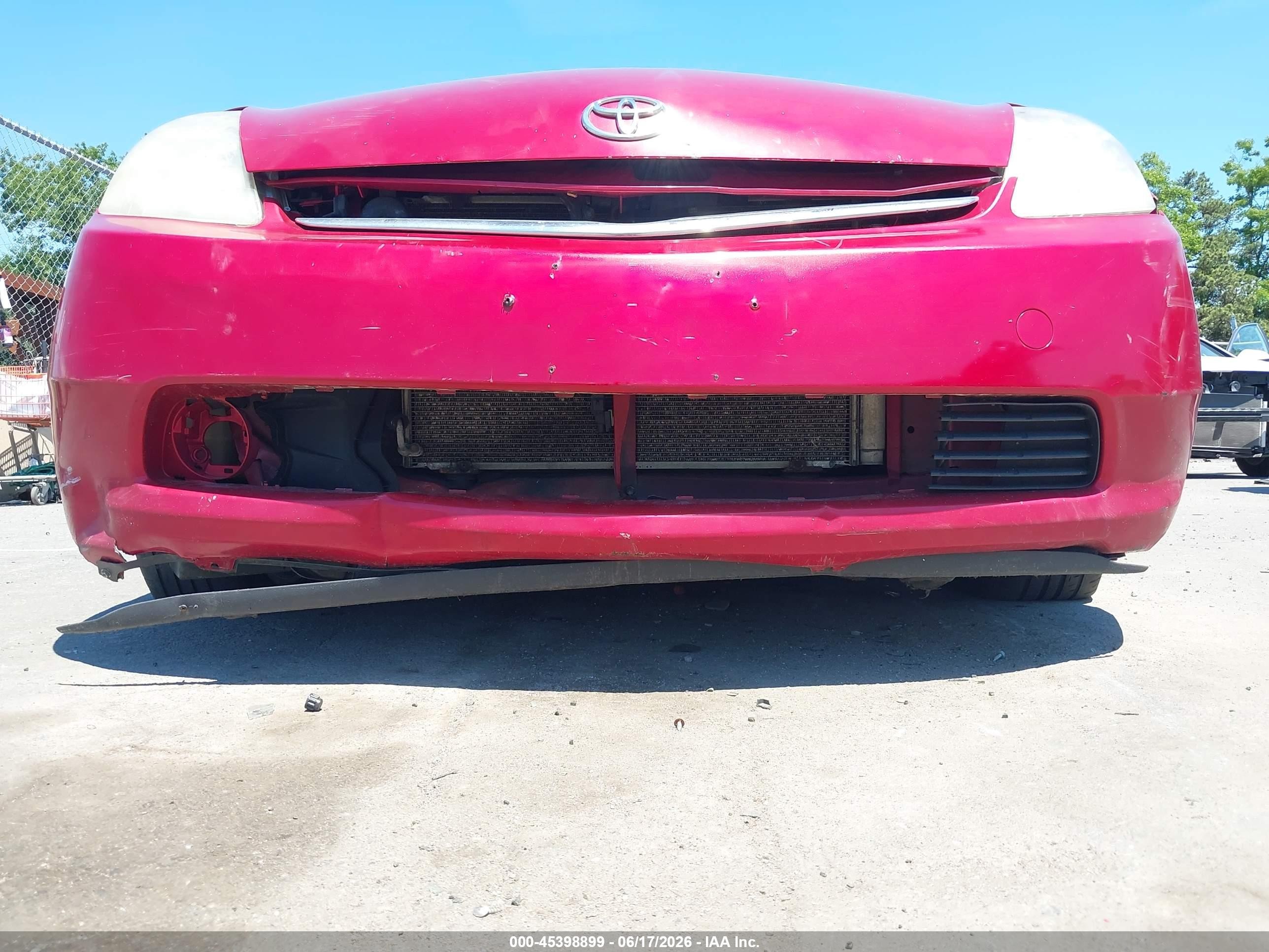 2008 Toyota Prius   Красный vin: JTDKB20U187796293