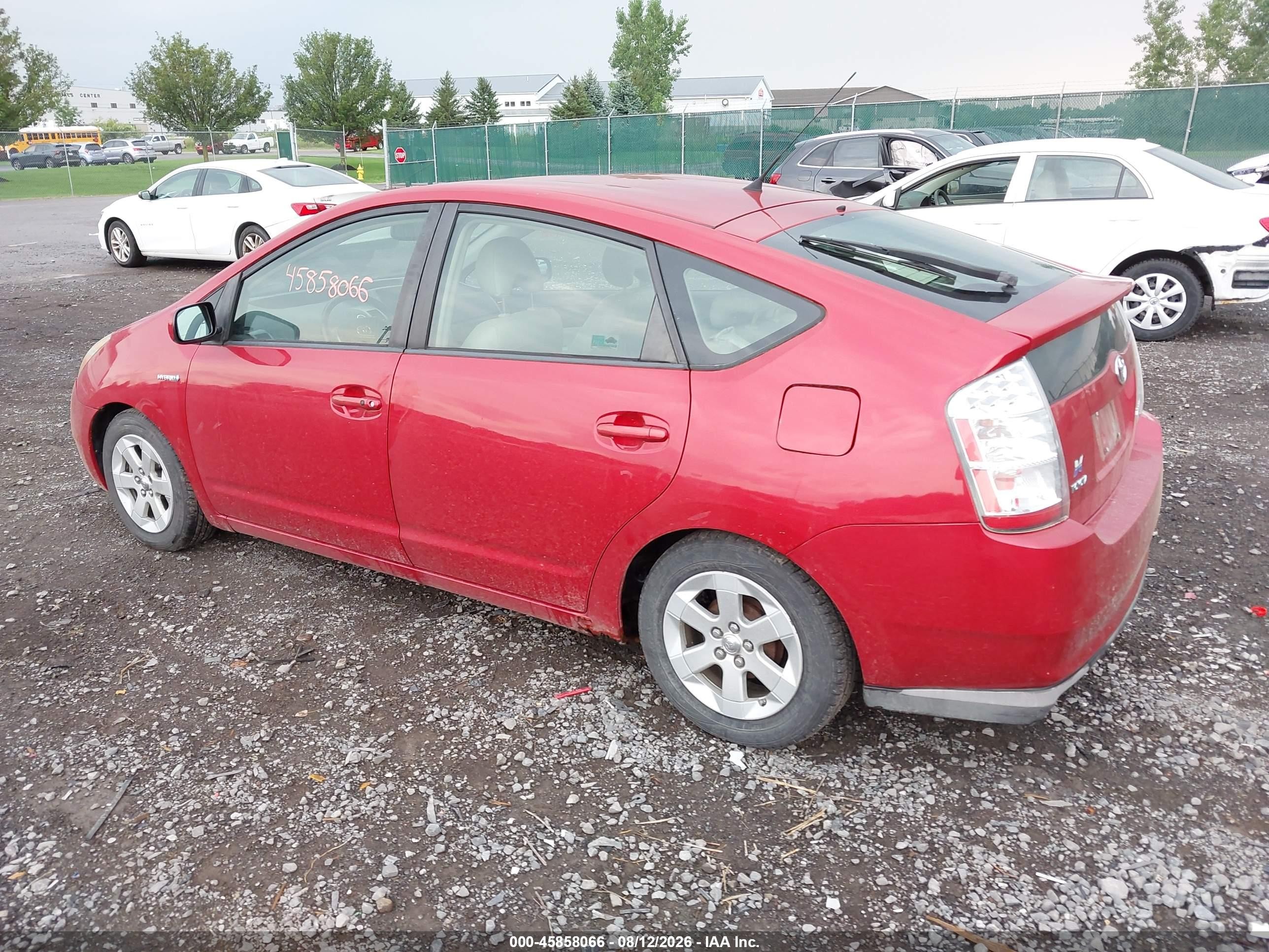 2008 Toyota Prius   Red vin: JTDKB20U187814226