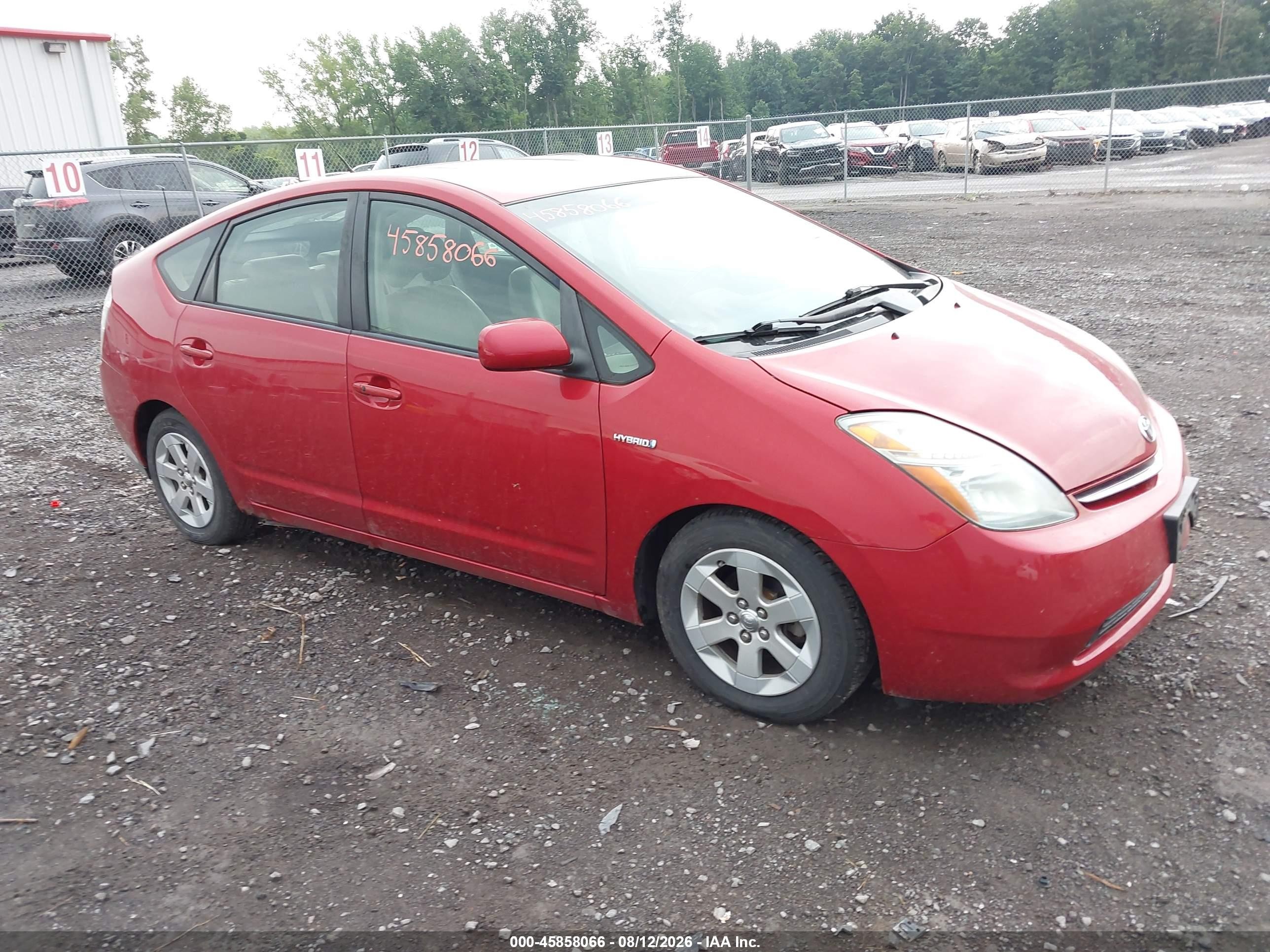 2008 Toyota Prius   Red vin: JTDKB20U187814226