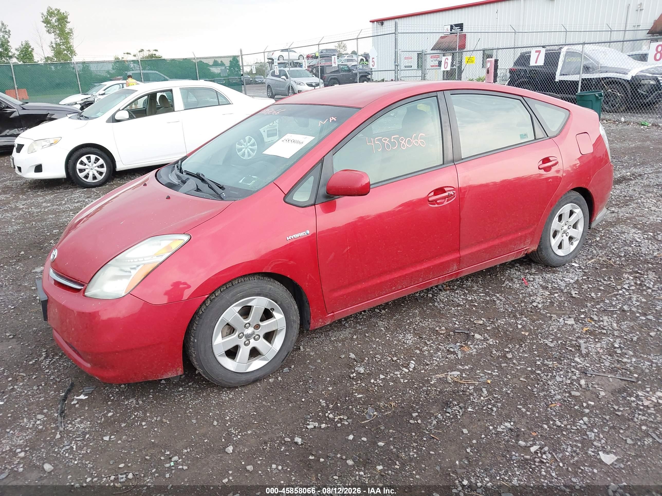 2008 Toyota Prius   Red vin: JTDKB20U187814226