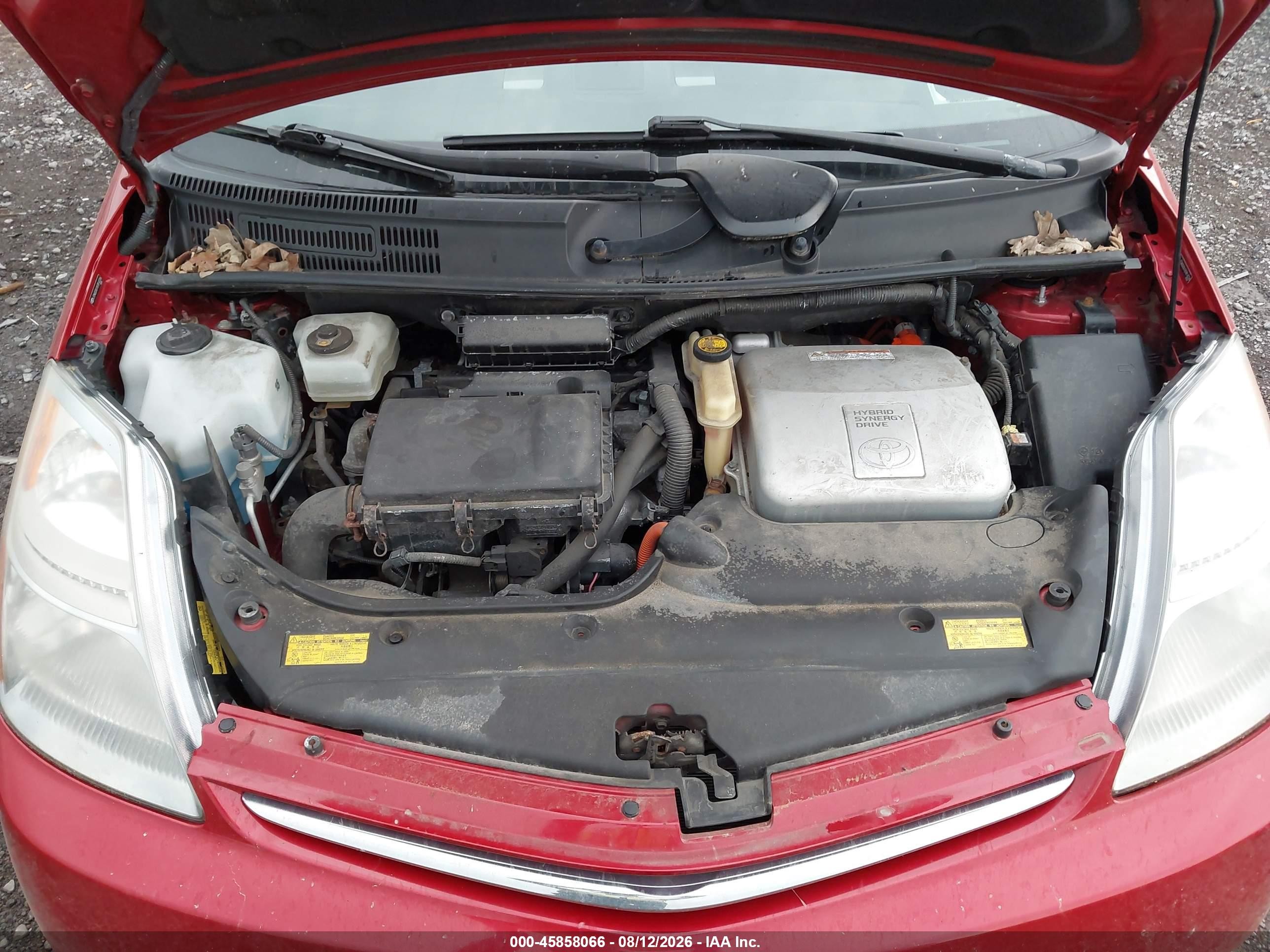 2008 Toyota Prius   Red vin: JTDKB20U187814226