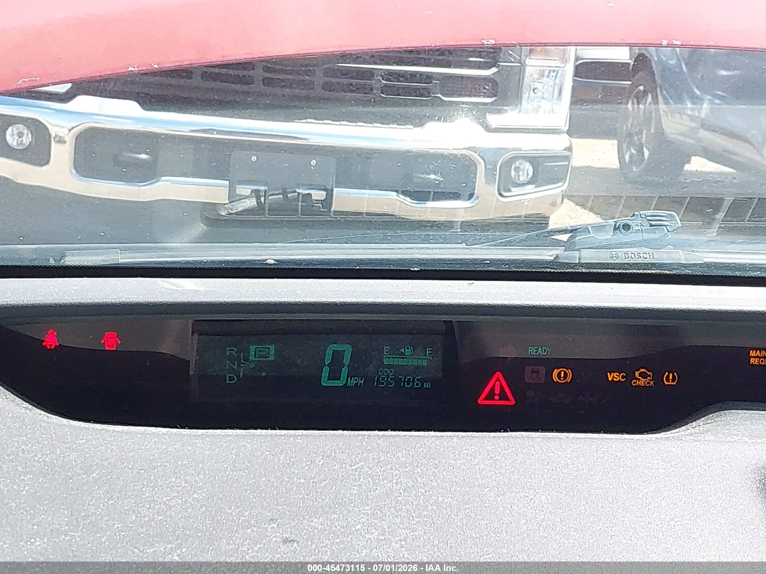 2008 Toyota Prius   Red vin: JTDKB20U187815327