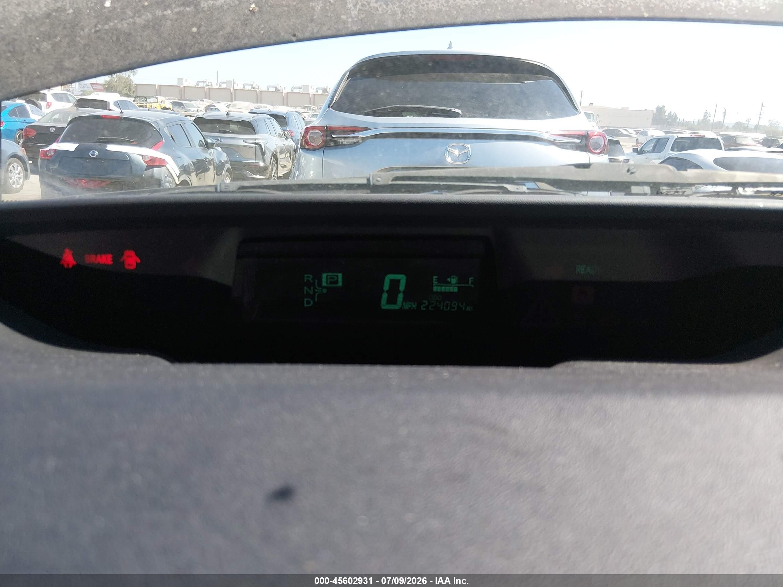 2009 Toyota Prius   Gray vin: JTDKB20U193479462