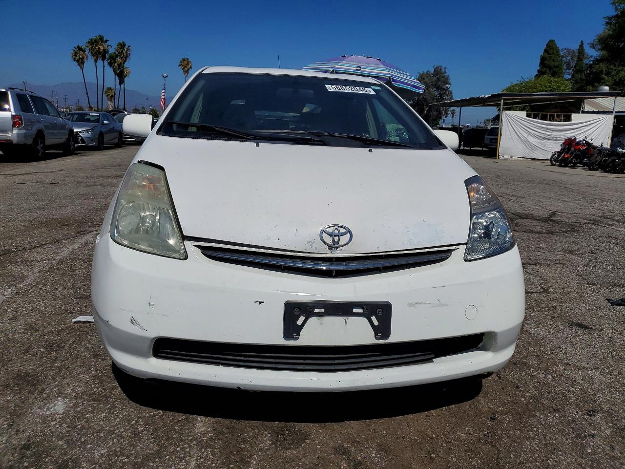 2009 Toyota Prius Base White vin: JTDKB20U193487982