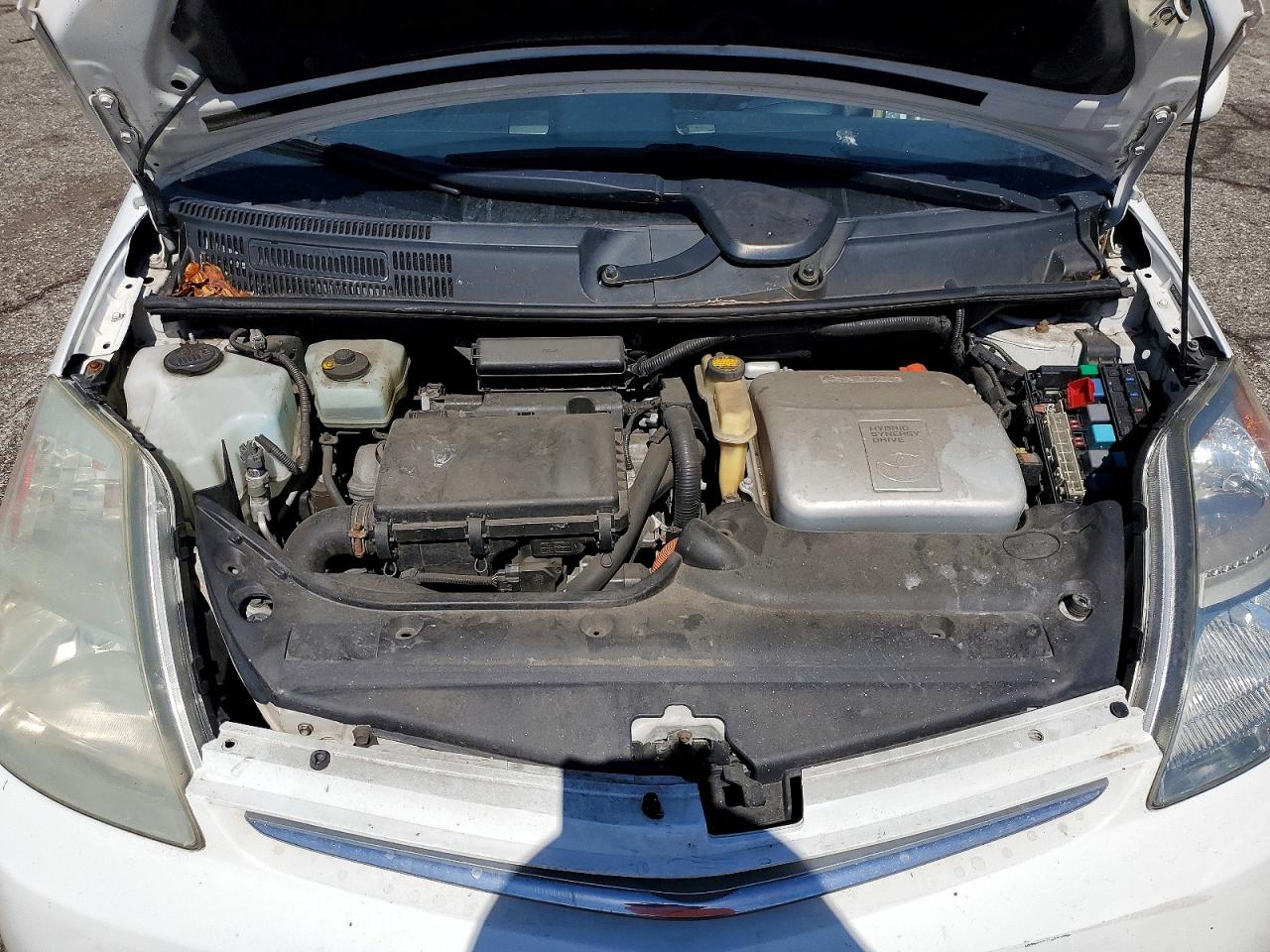 2009 Toyota Prius Base White vin: JTDKB20U193487982