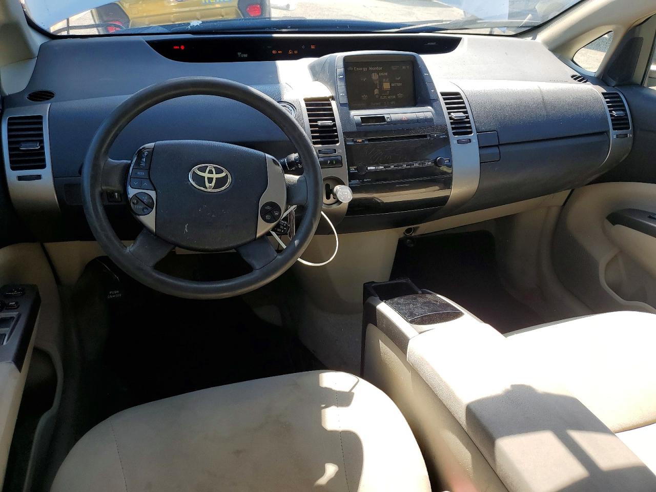 2009 Toyota Prius Base White vin: JTDKB20U193487982